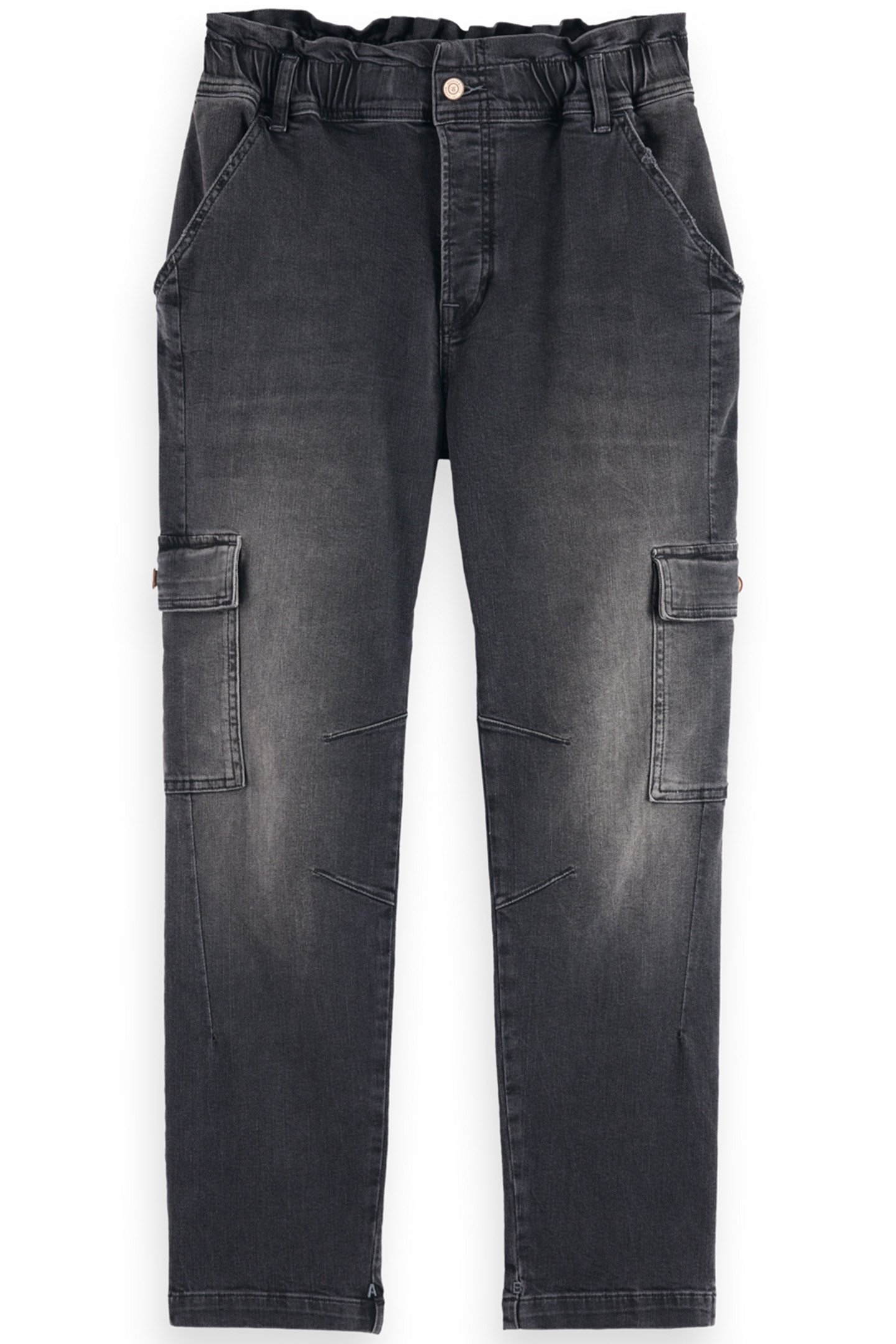SEASONAL TAPERED DENIM CARGO JOGGER - BLACK NIGHT 1