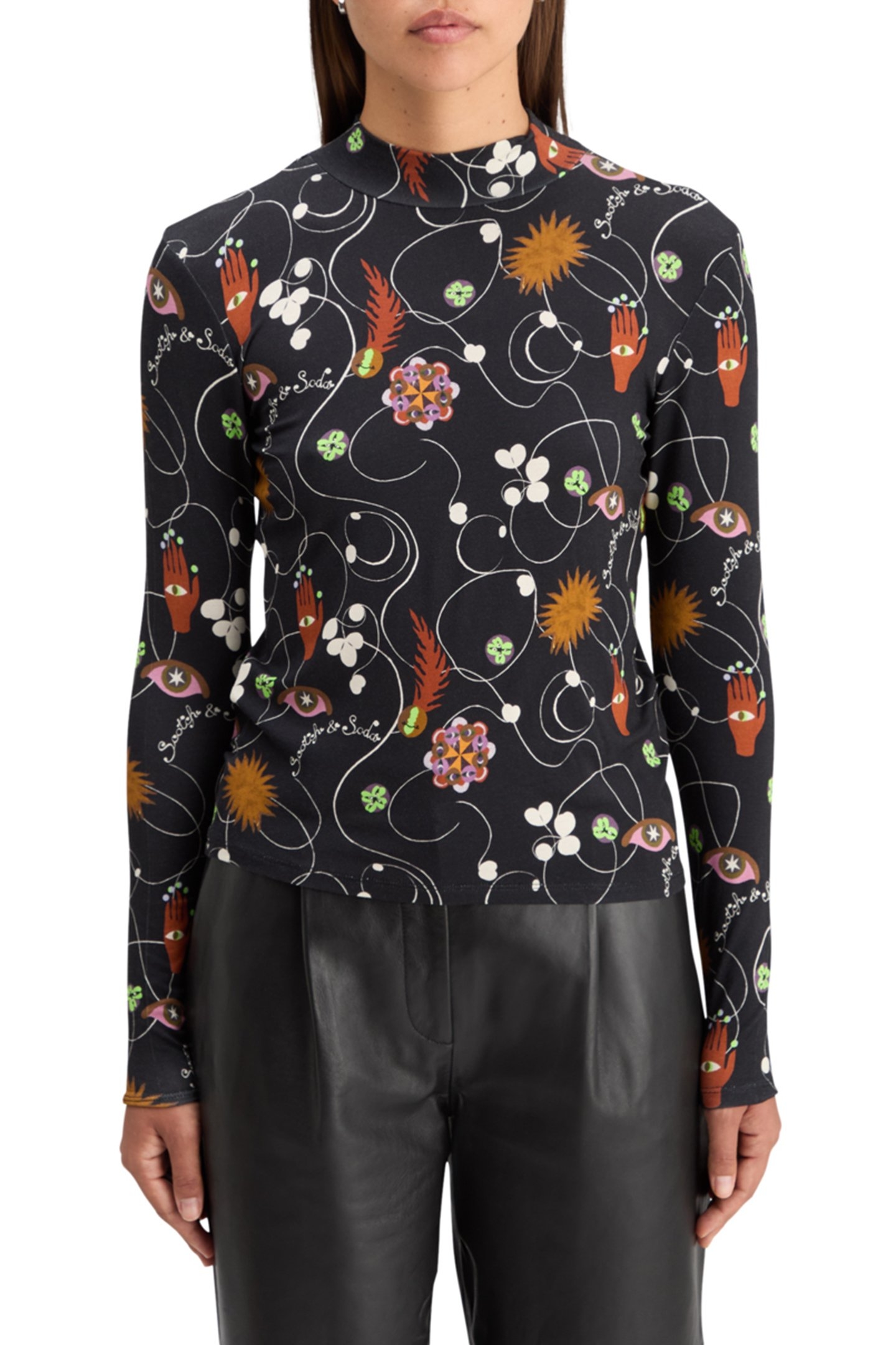 AOP PRINTED LONG SLEEVE T-SHIRT FREE MIND 1