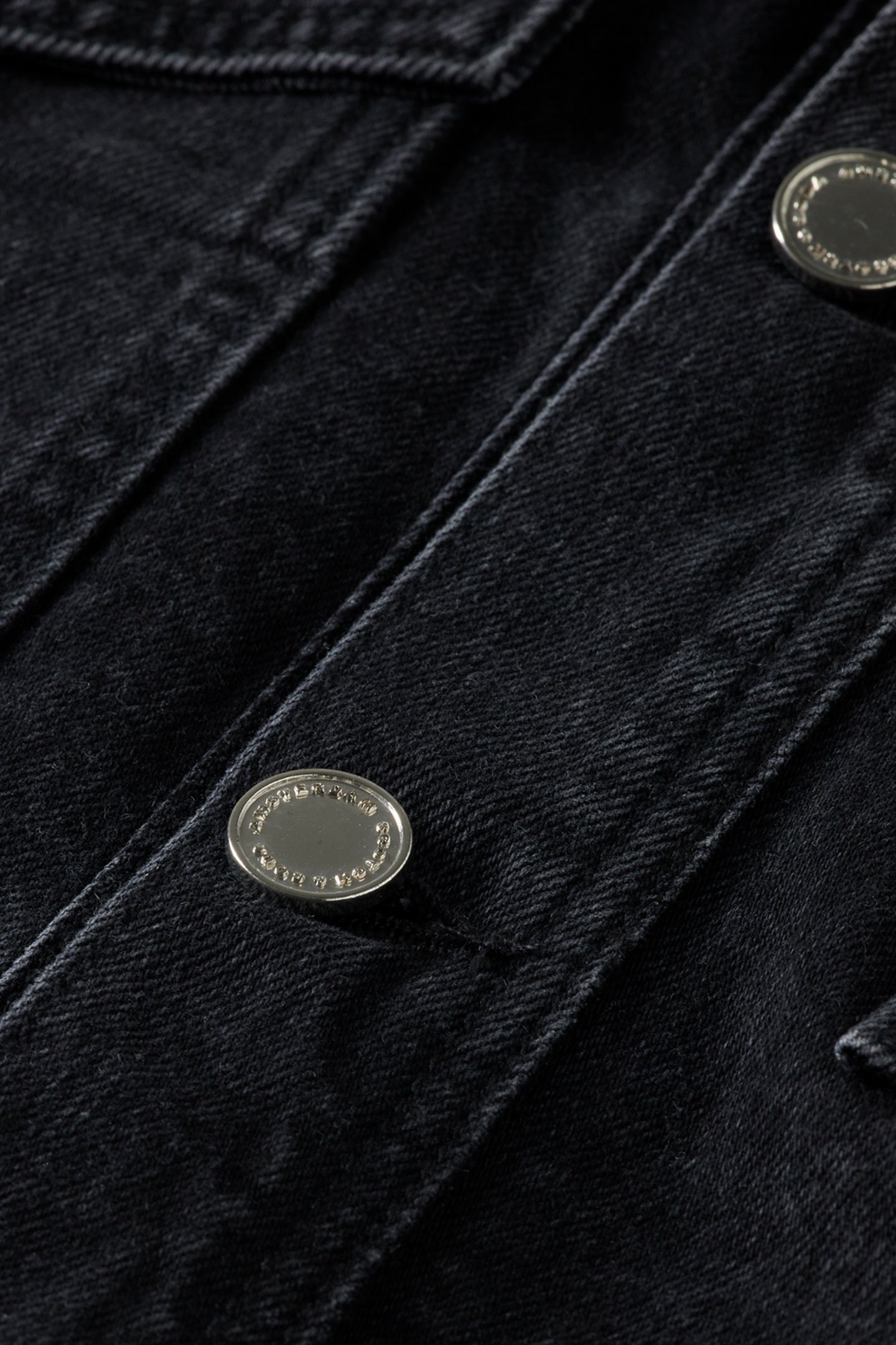 WORKED OUT BLACK CARGO DENIM JACKET WITH BELT CITY BUZZ 3