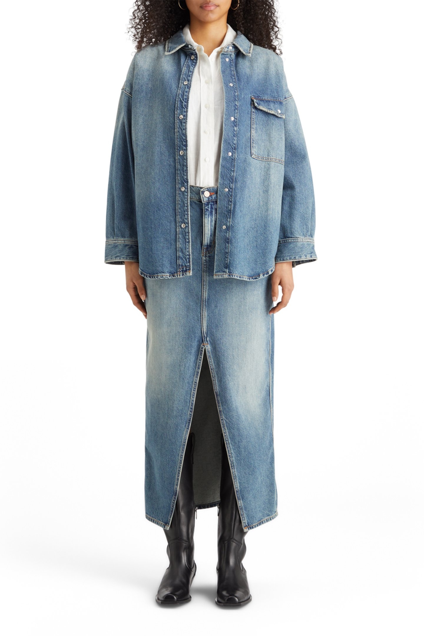 VINTAGE WASHED DENIM OVERSHIRT — FRISCO NIGHTS 3