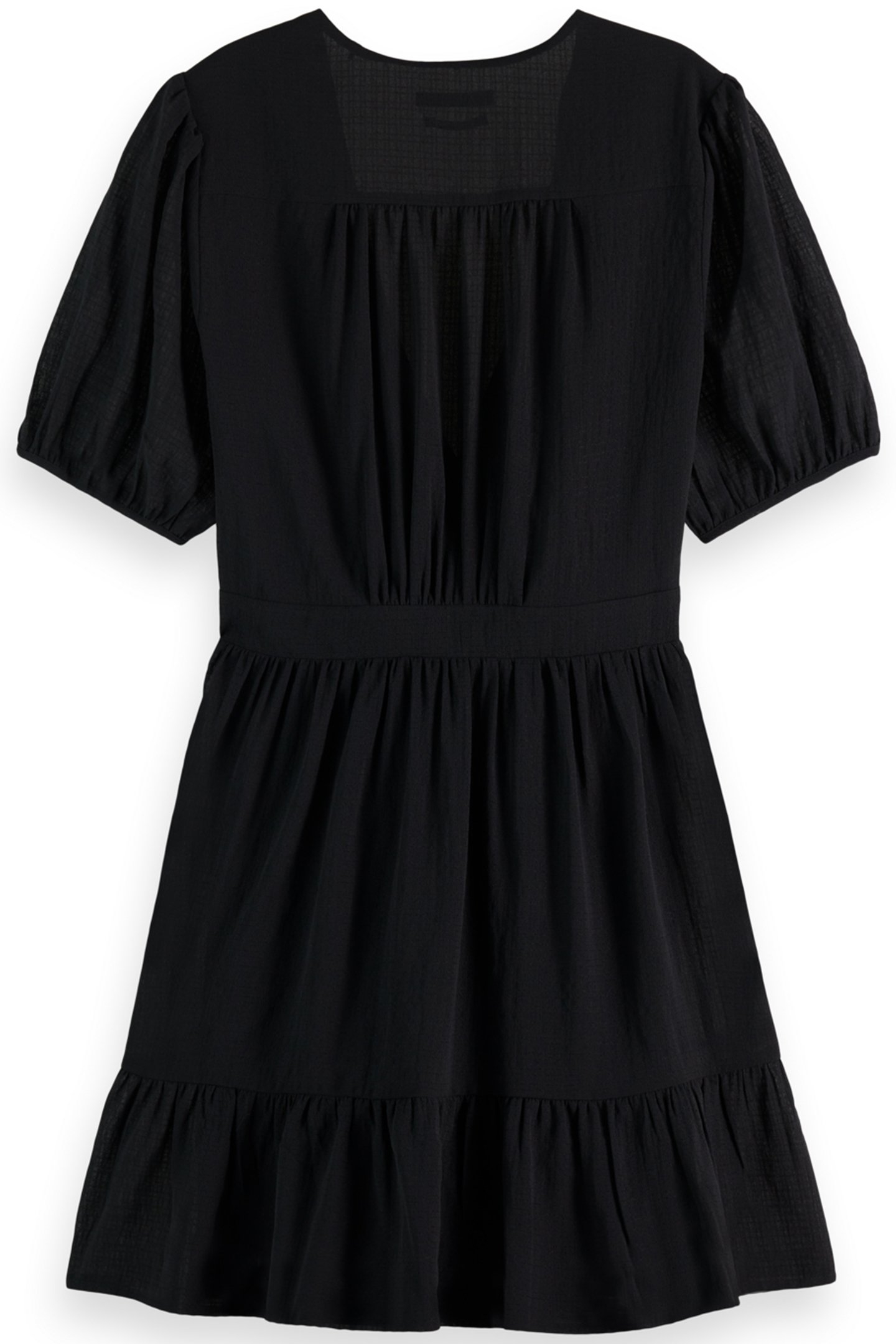 MINI WRAP DRESS EVENING BLACK 4