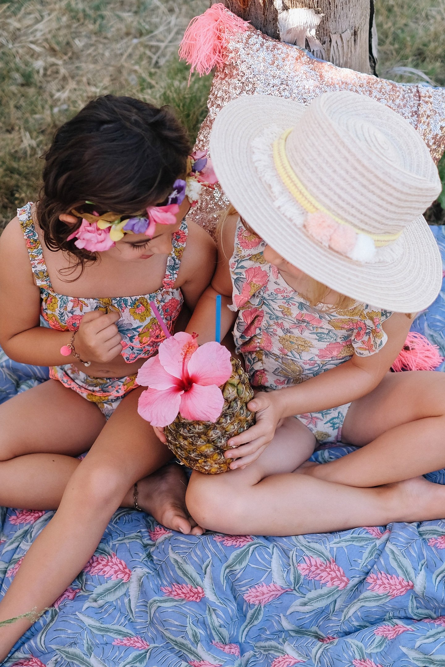 BATHING SUIT BERMUDE MULTI FLOWERS 3