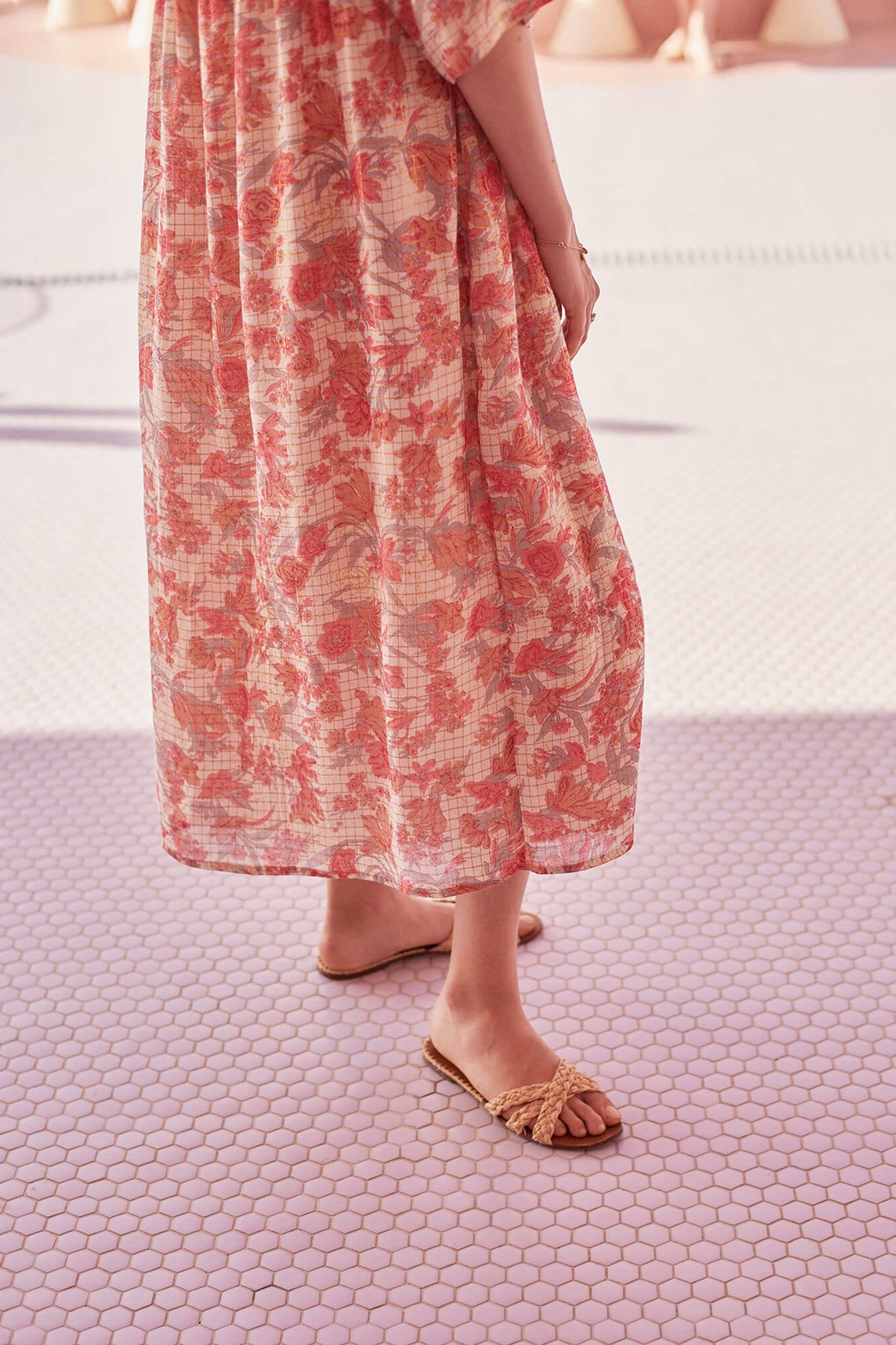 DRESS GERA PINK FLOWERS 5