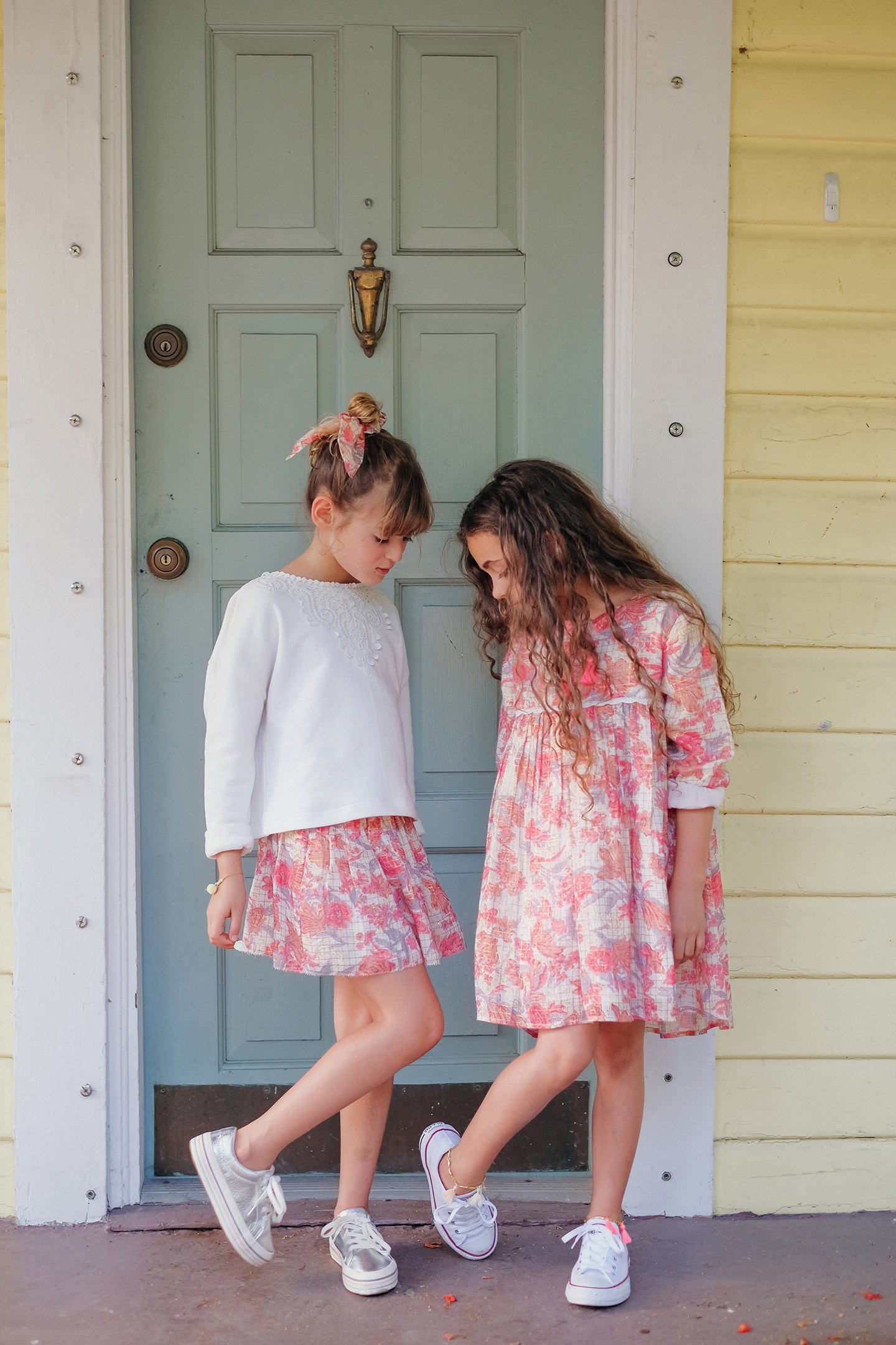 SKIRT SALINA PINK FLOWERS 5