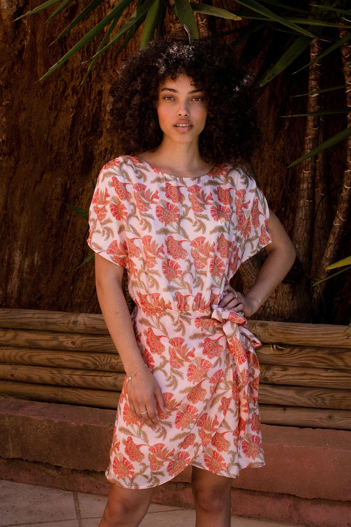 DRESS CABI BOHEMIAN FLOWERS 1