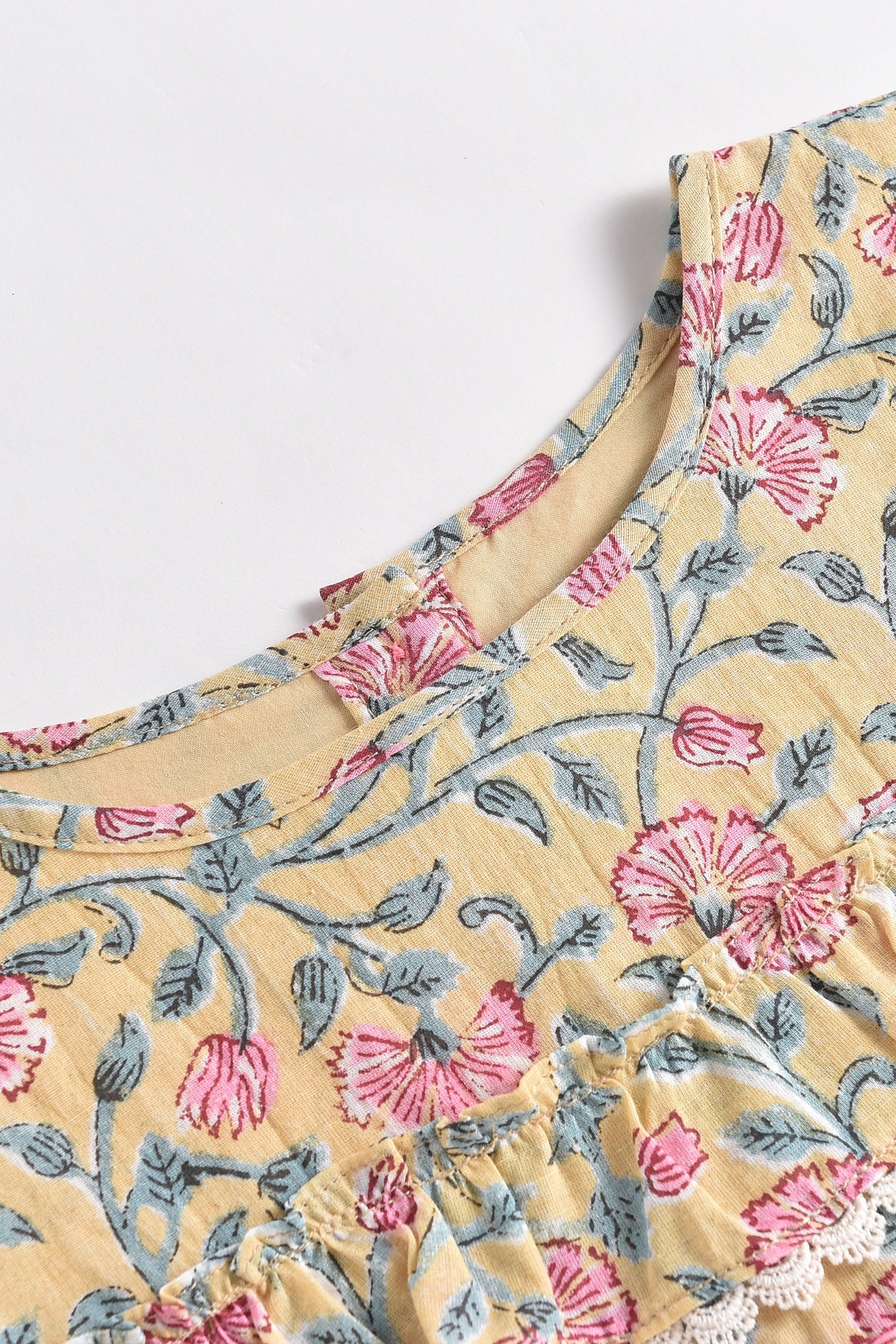 BLOUSE CAMPECHE LEMON FLOWERS 5
