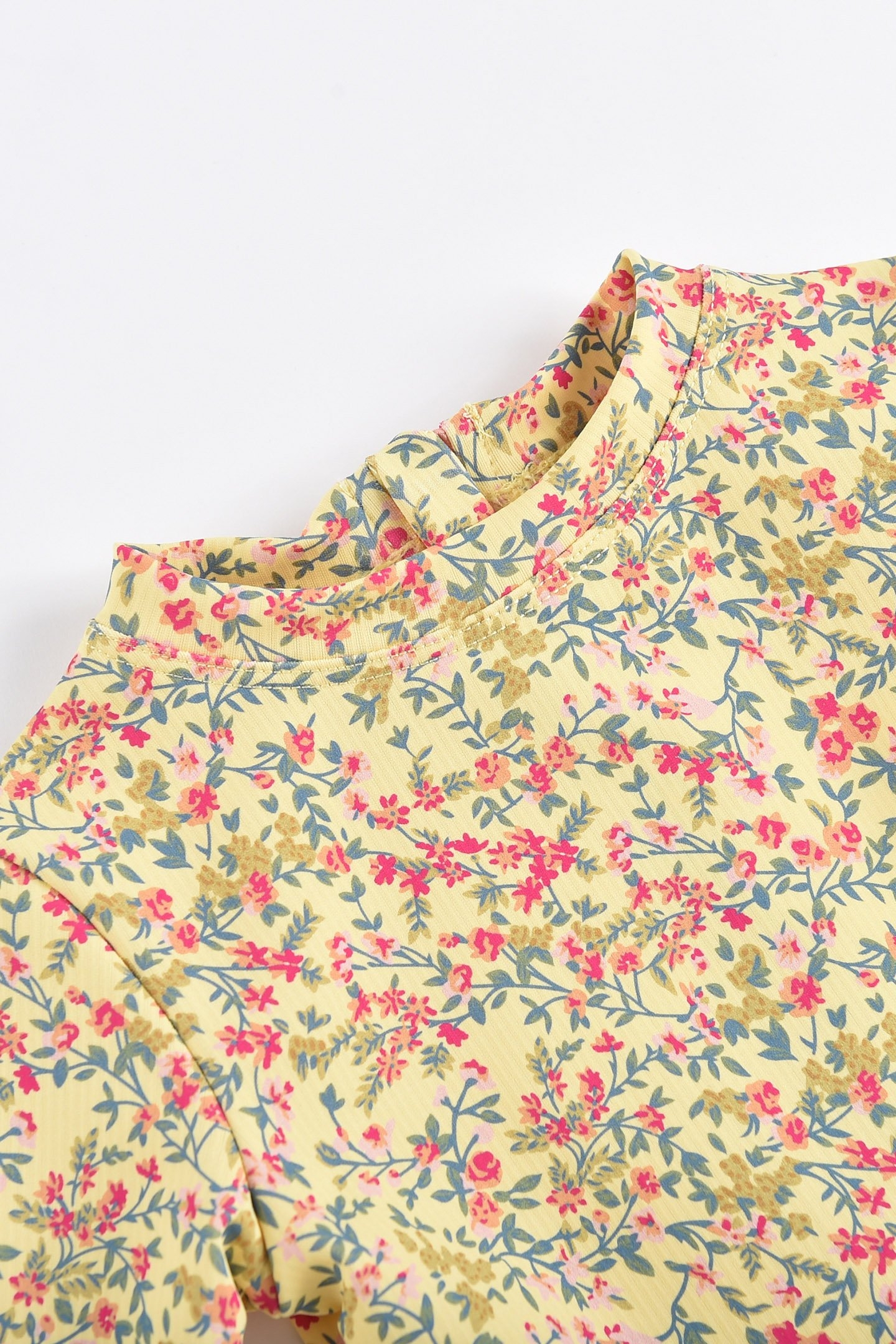 UV SWIMSUIT AURELIE YELLOW SPRING FLOWER 5