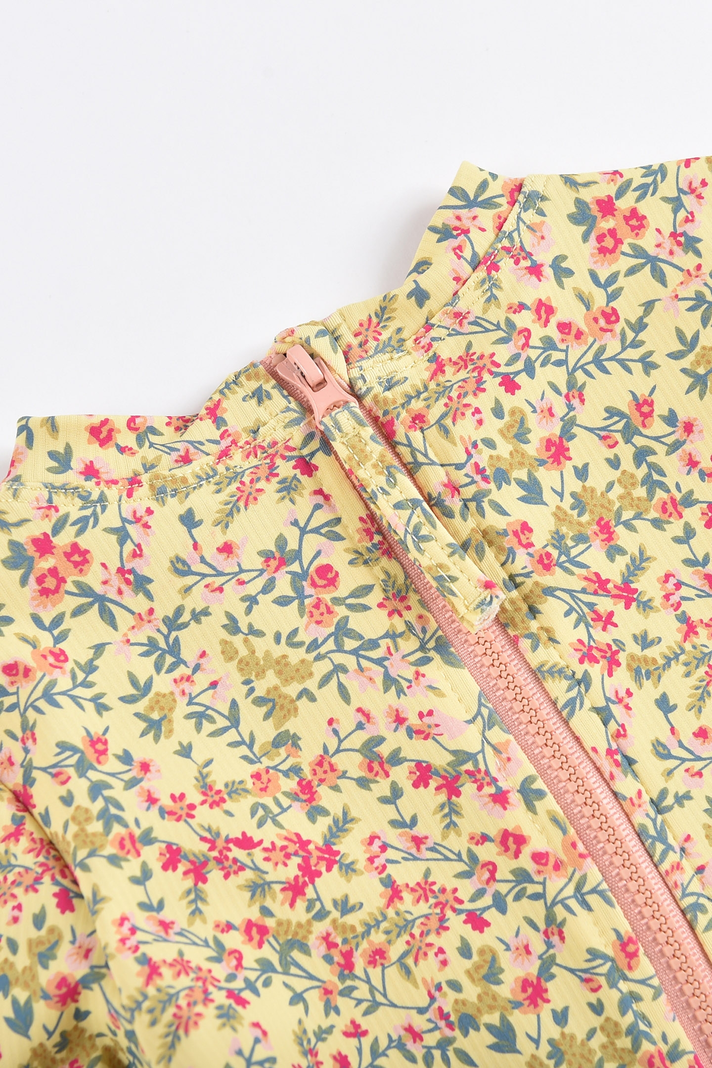 UV SWIMSUIT AURELIE YELLOW SPRING FLOWER 6