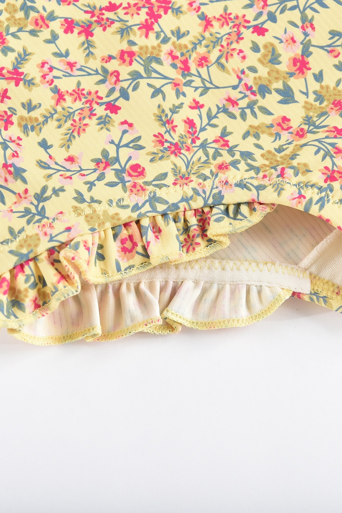 UV SWIMSUIT AURELIE YELLOW SPRING FLOWER 8