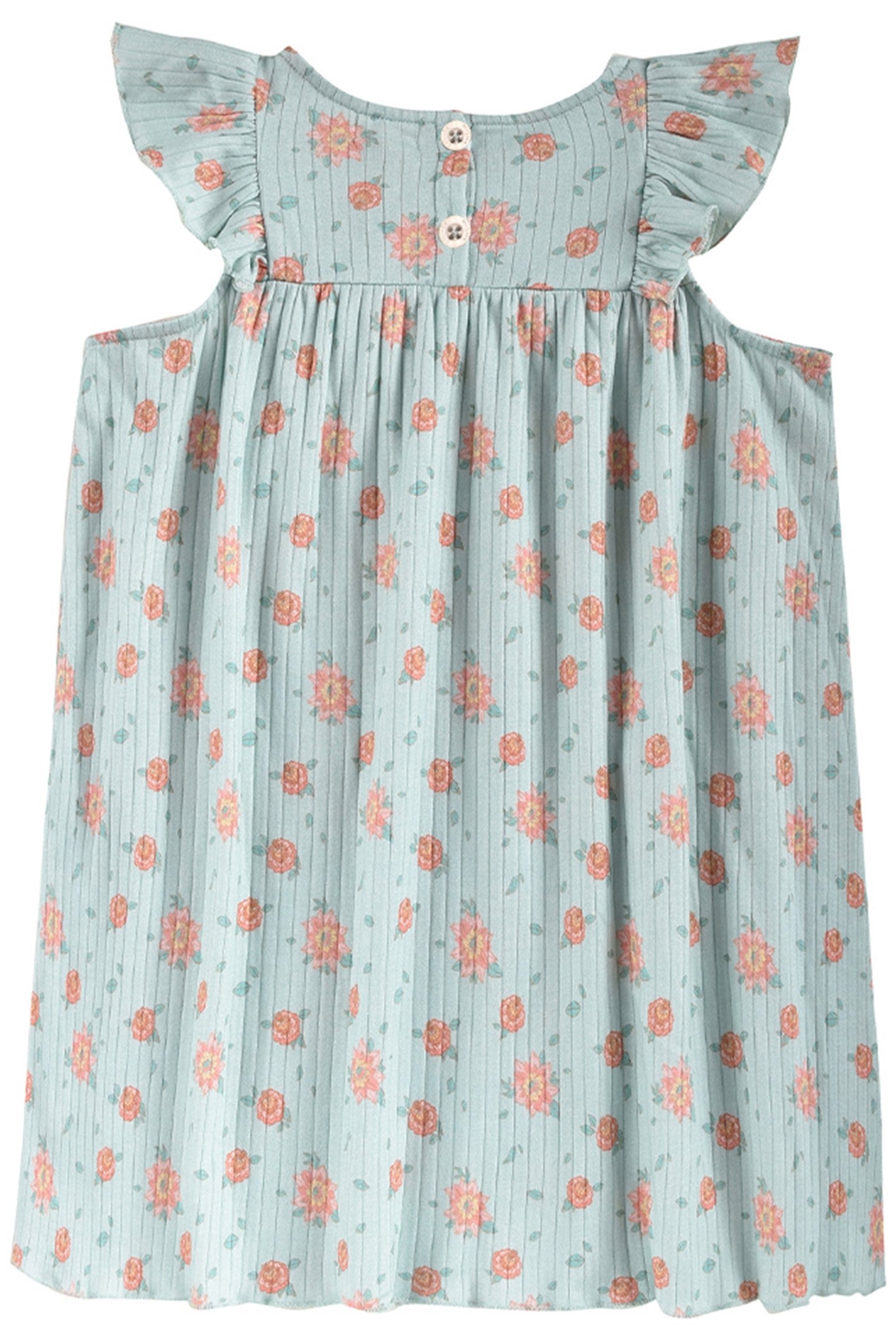 DRESS AMITA VINTAGE BLUE FLOWERS 2