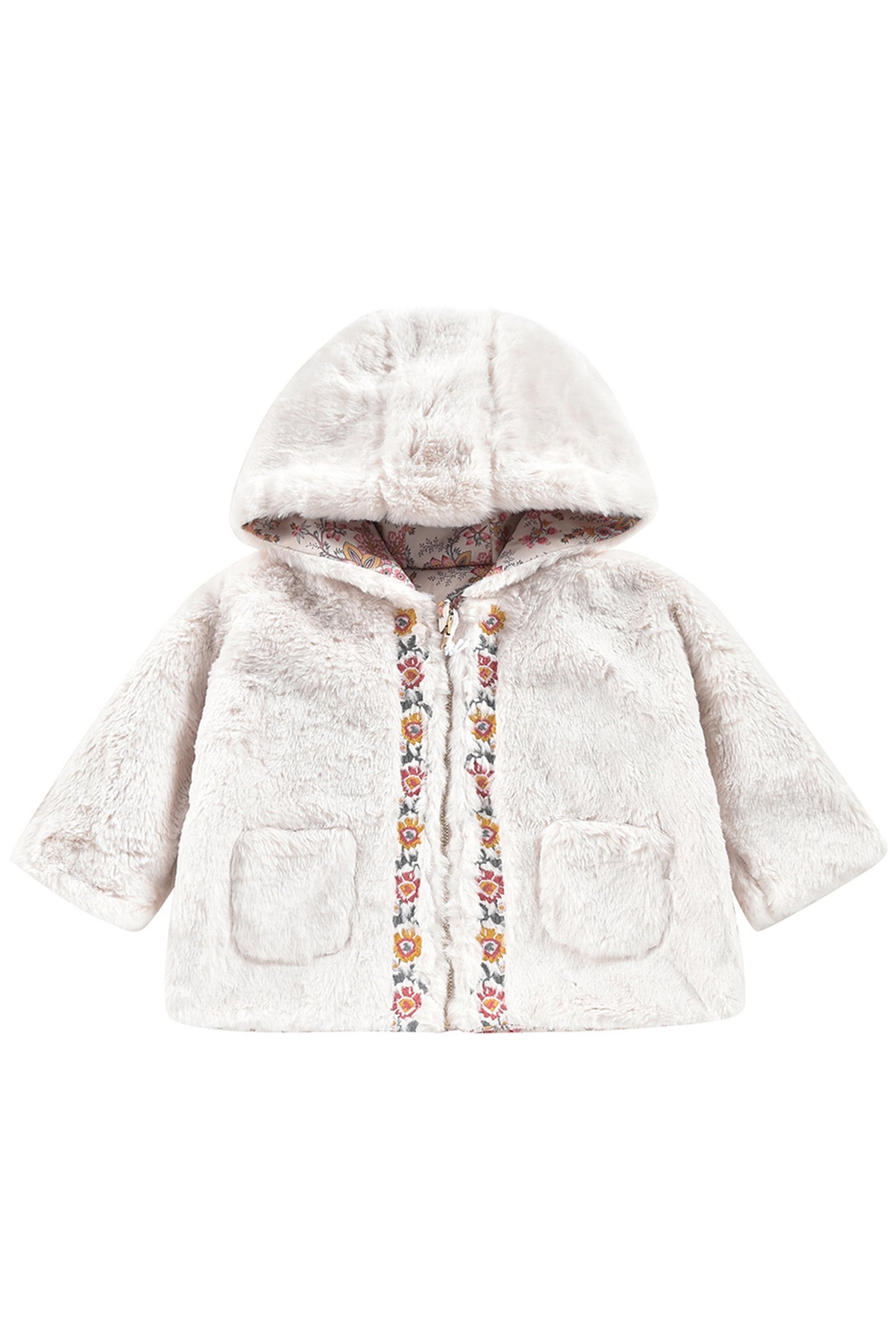 REVERSIBLE COAT FELVET CREAM 2