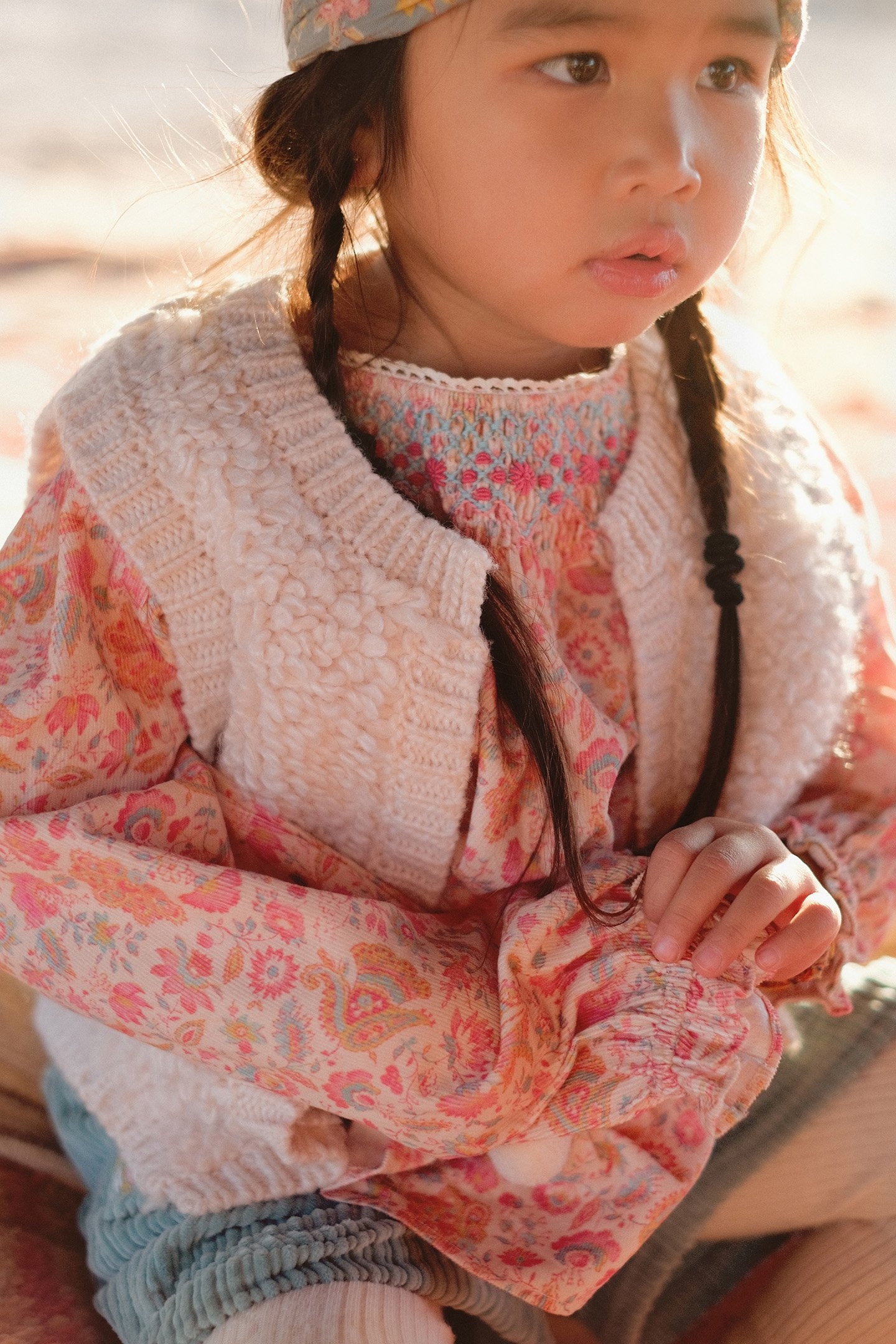 BLOUSE MAHINA CREAM FLOWER FIELDS 5