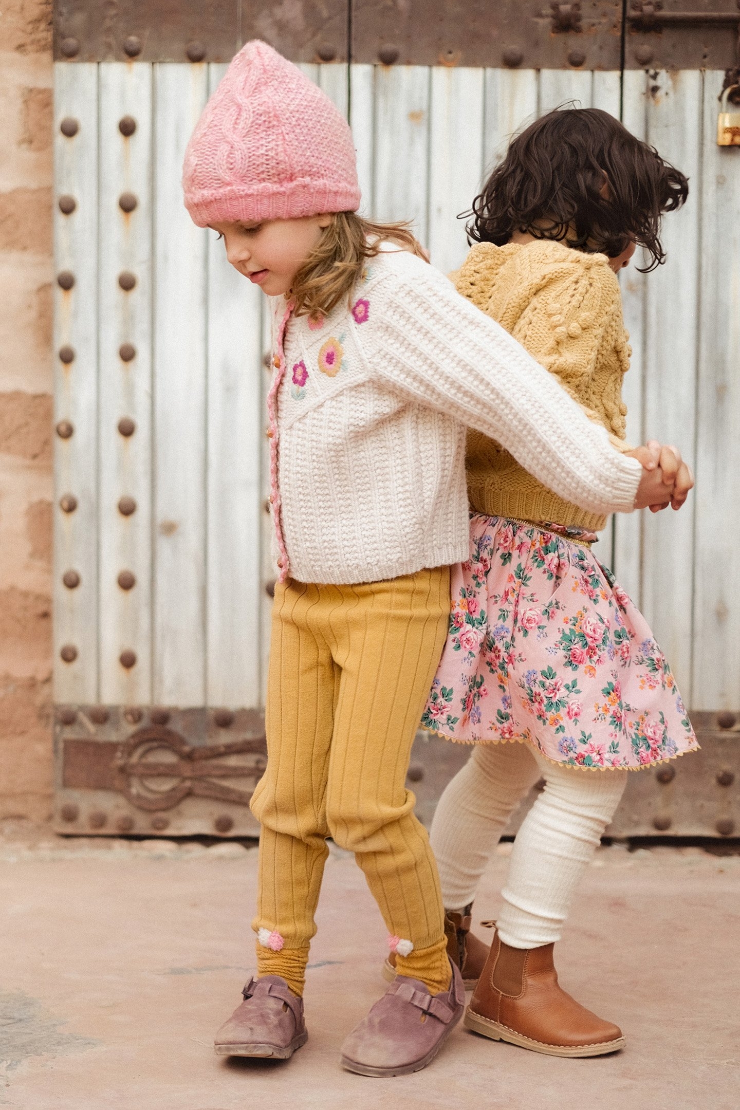 SKIRT CEPHEE PINK SEYLAN FLOWERS 3