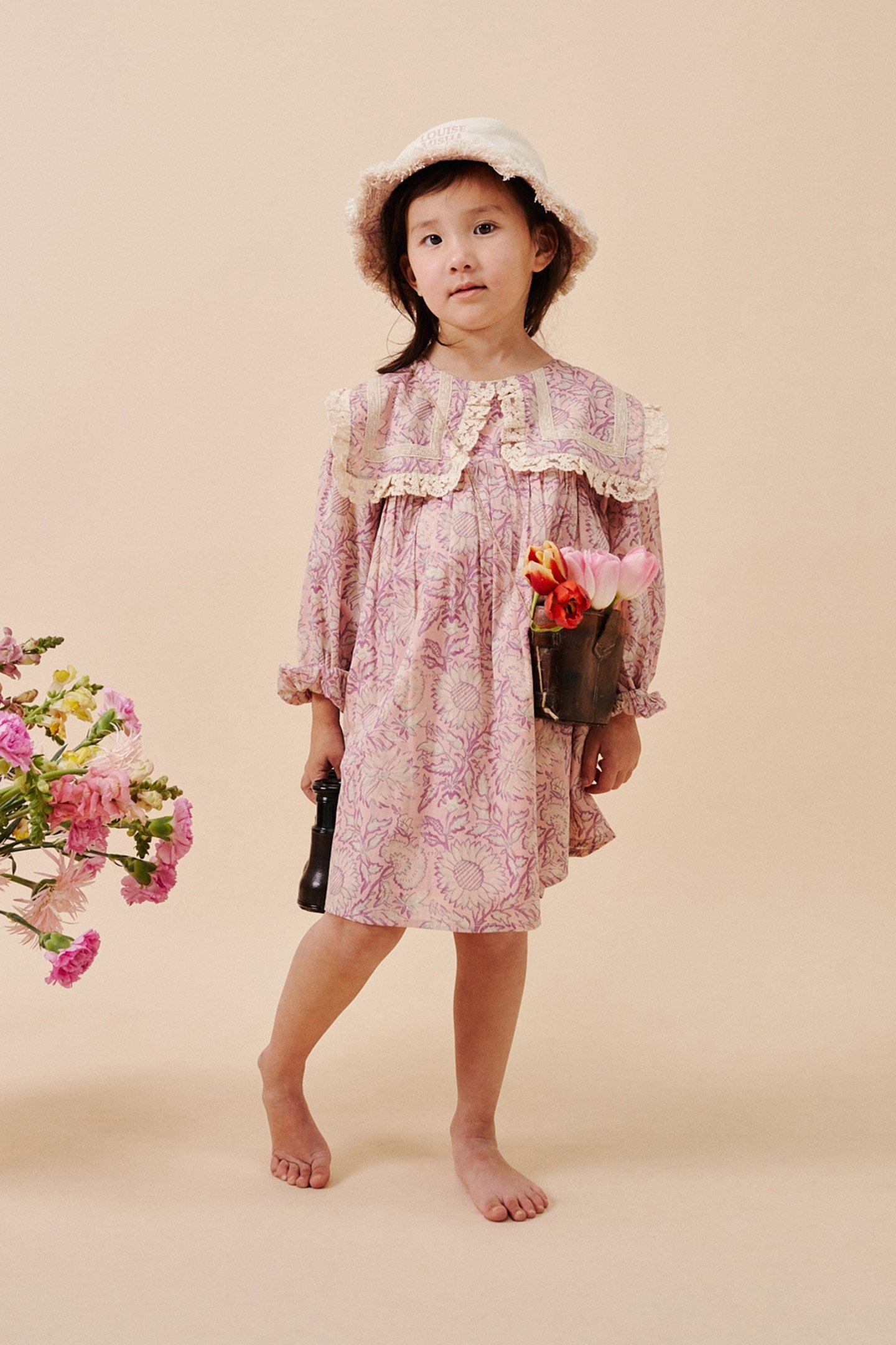 DRESS ARINOLA PINK DAISY GARDEN 1