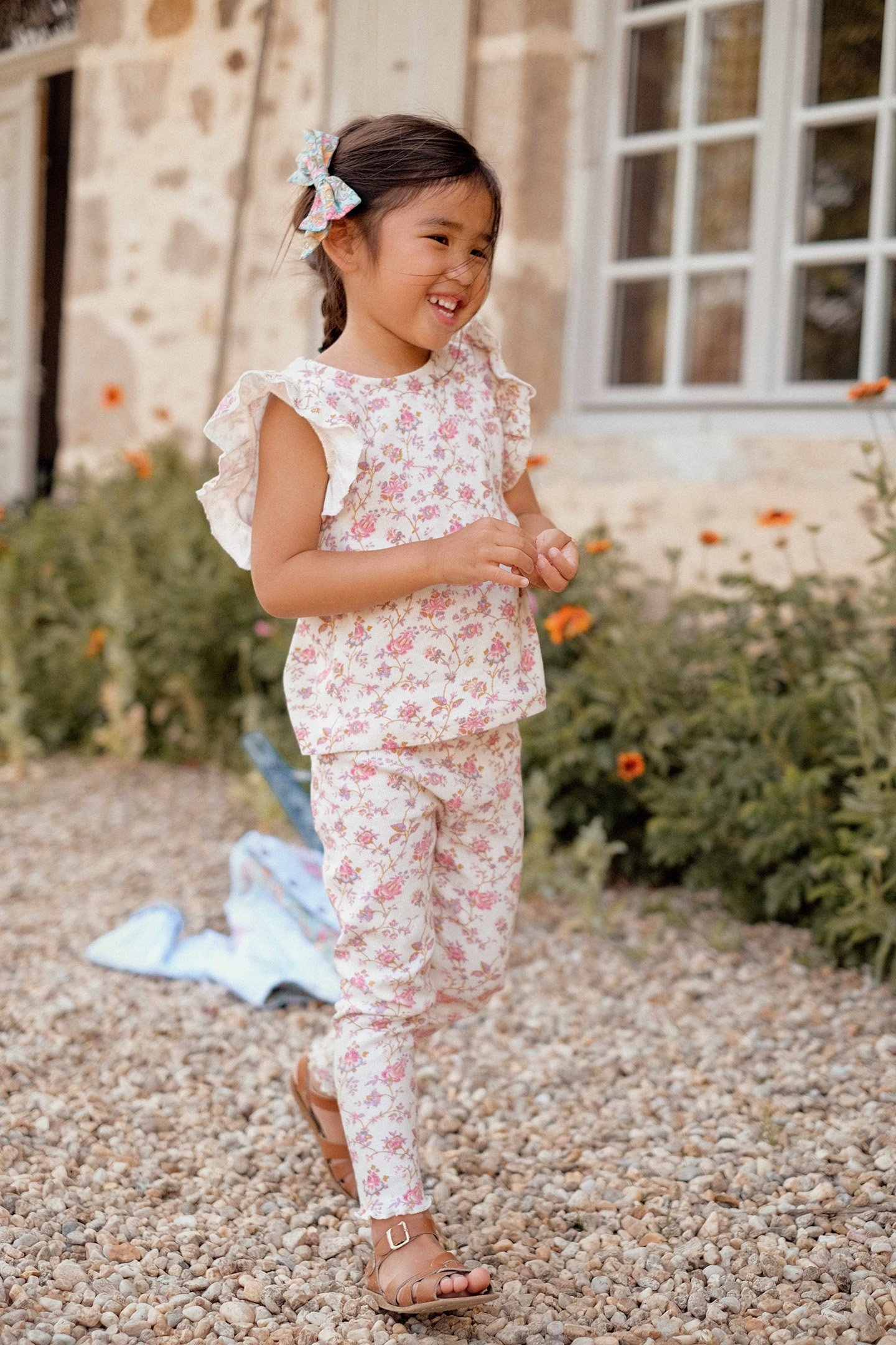 LEGGINGS ANANDOU CREAM BUCOLIA FIELDS 2