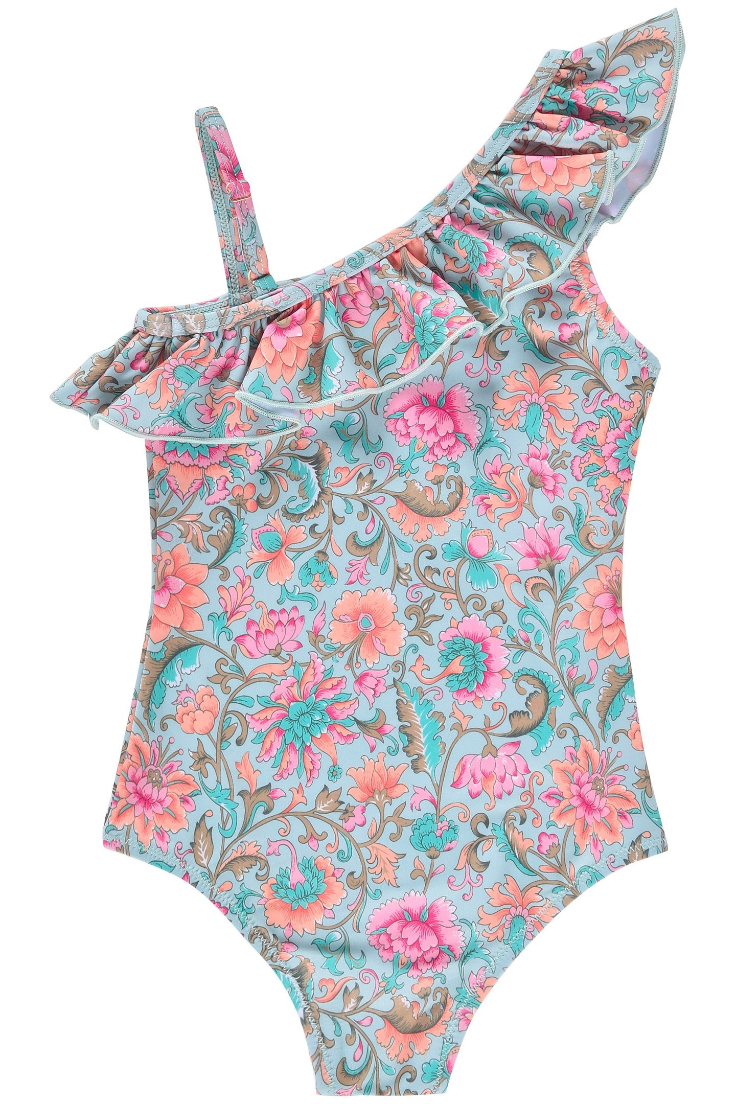 BATHING SUIT AUDREY WATER RIVER FLOWERS 2