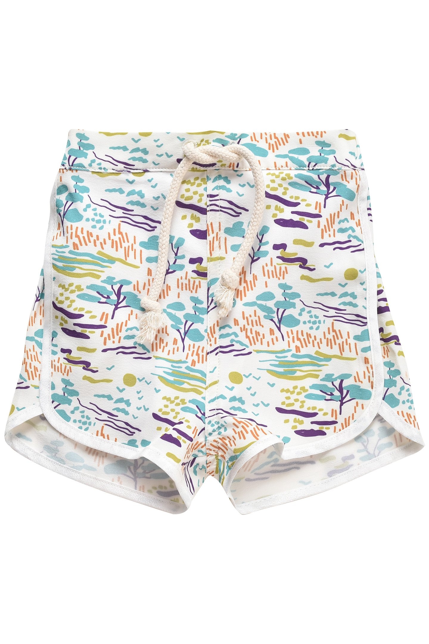 SWIM SHORTS ADERI CREAM PAST FIELDS 1