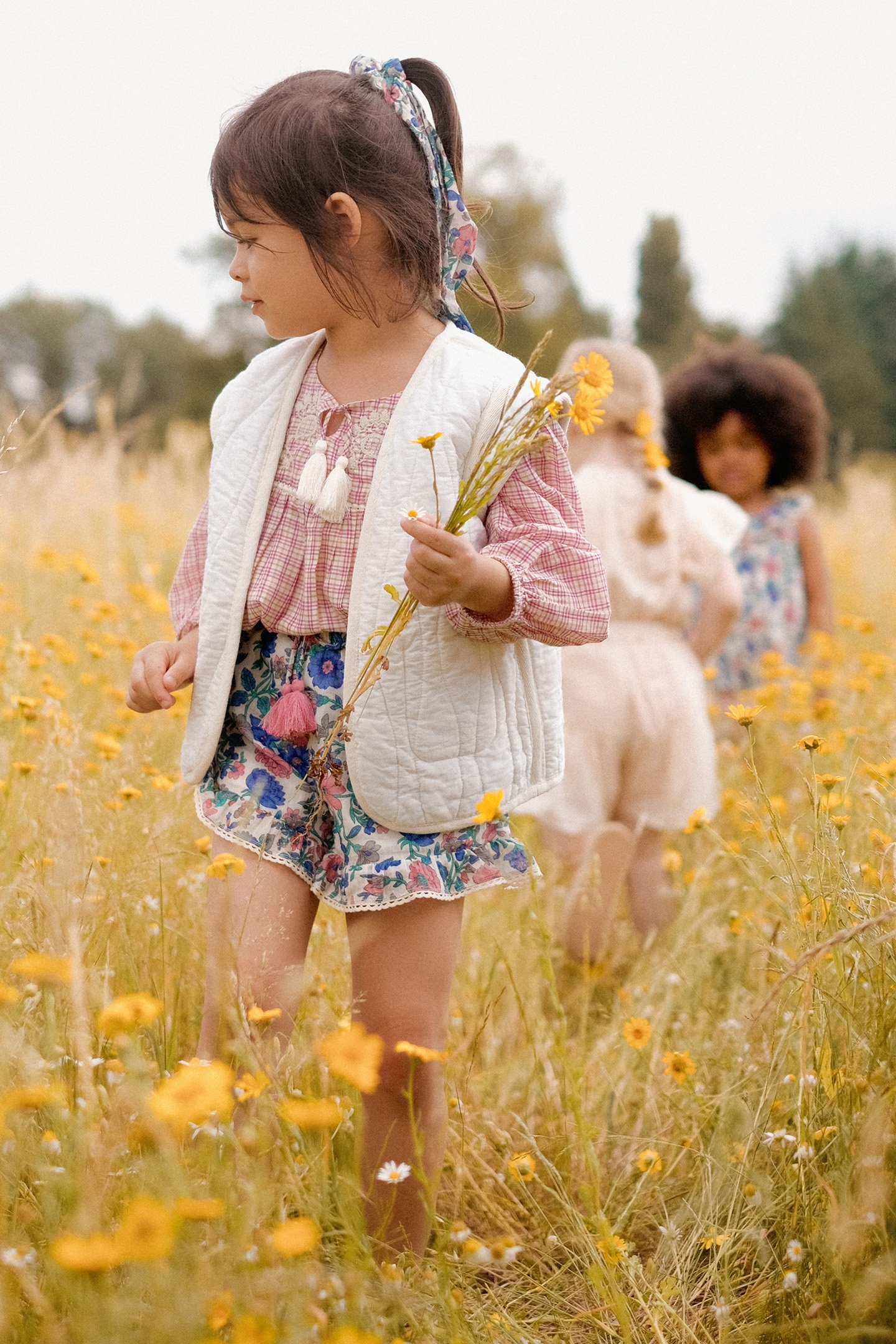 SHORTS VALLALOID BLUE SUMMER MEADOW 3