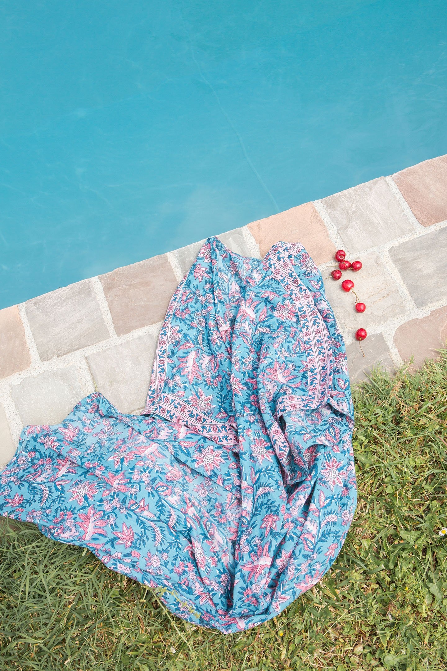 KIMONO CHILL TEAL GARDEN OF EDEN 4