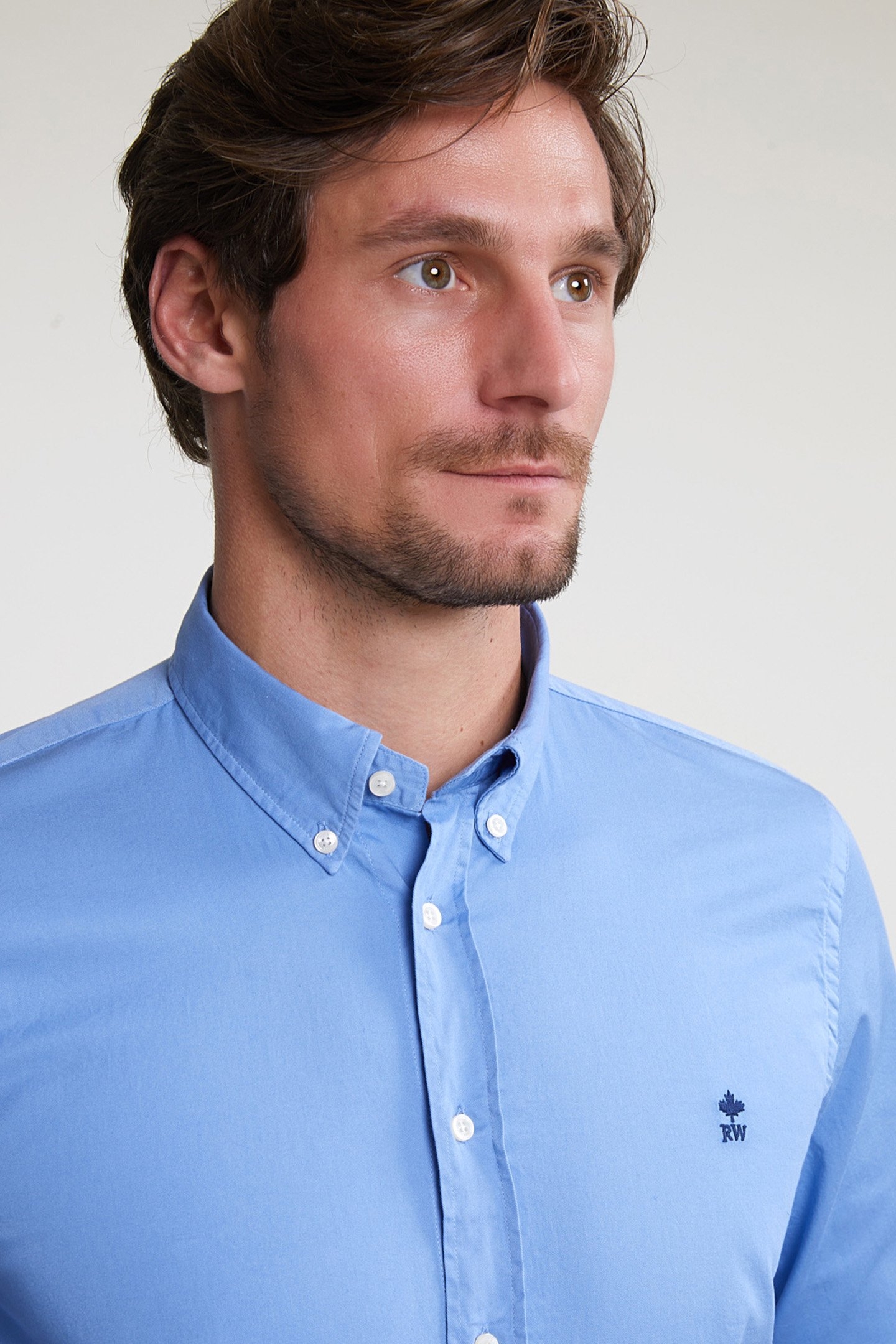 CUSTOM FIT UNI COTTON SHIRT CREEK BLUE 4