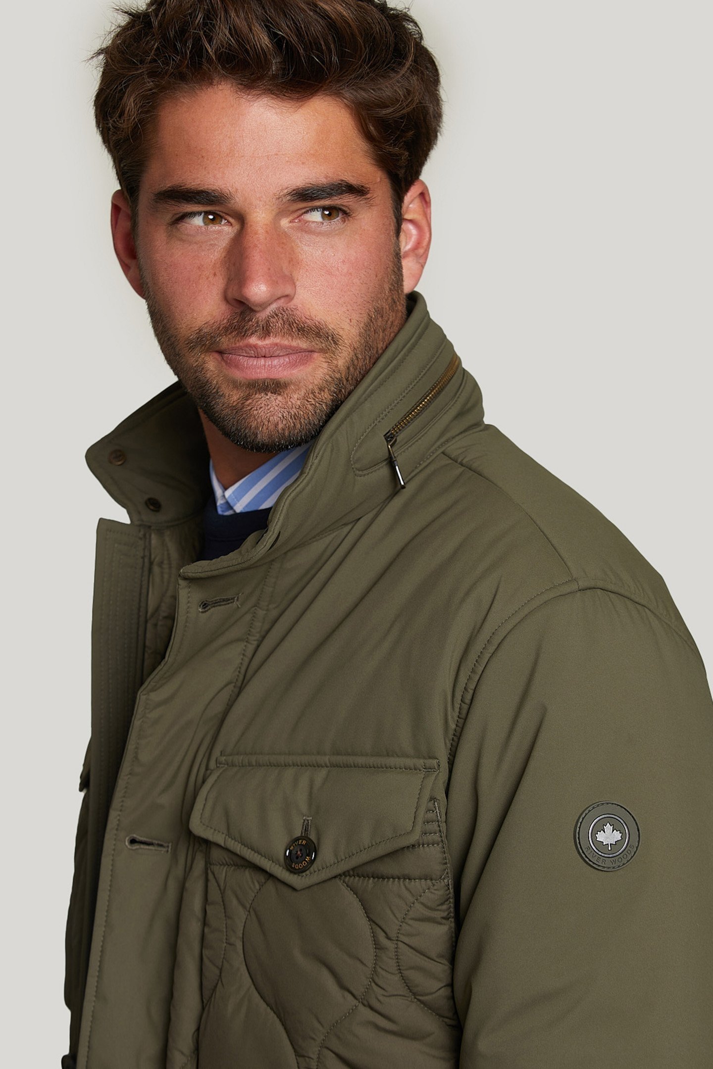 QUILTED JACKET APPLIED POCKETS OLIVERO 5