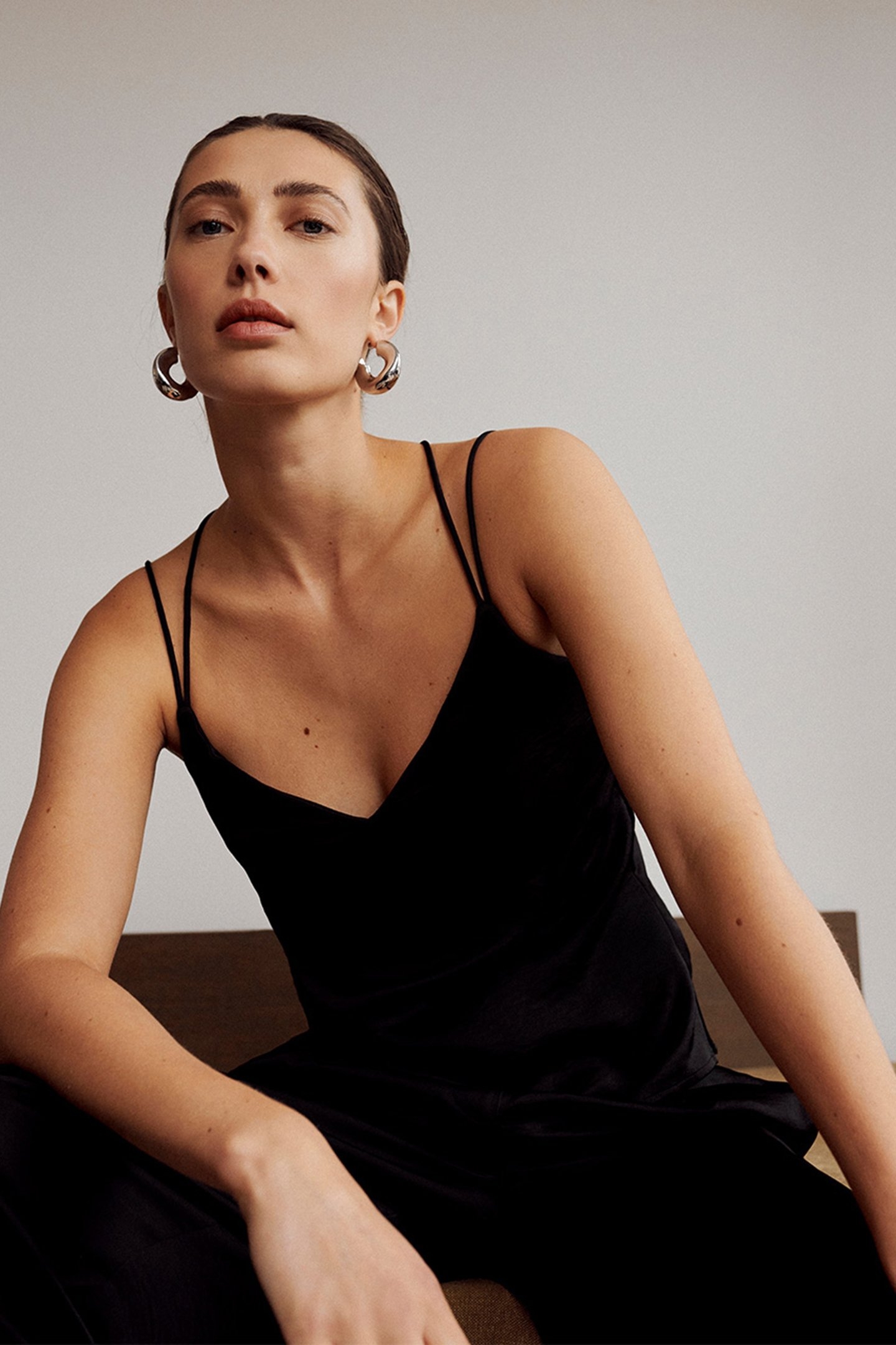 OBU SATIN SINGLET RAVEN 3