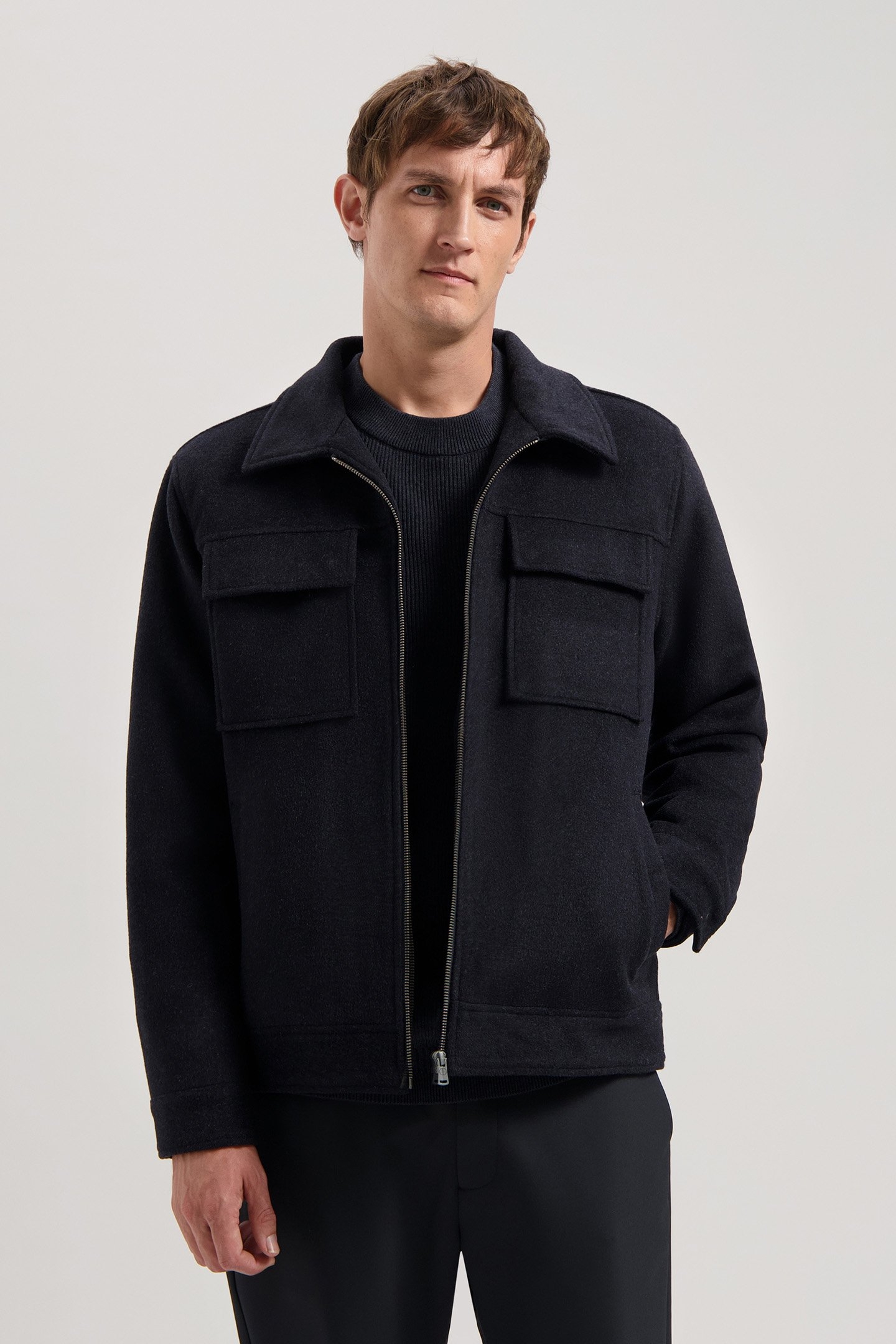 DS_COLTON WOOL JACKET DK. NAVY 5