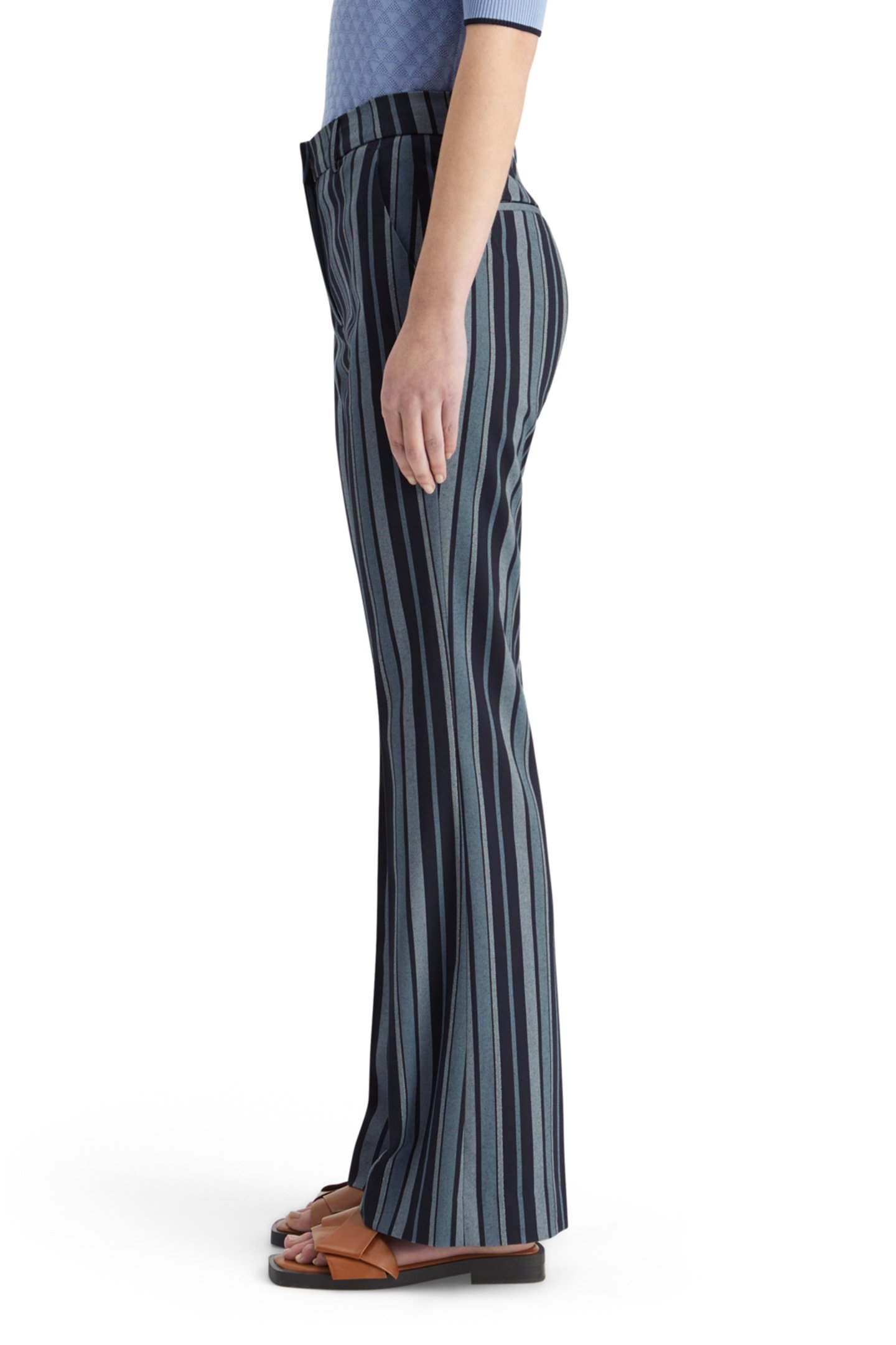 VIOLET KICK FLARE PANT BLUE SCHOOL STRIPE 6