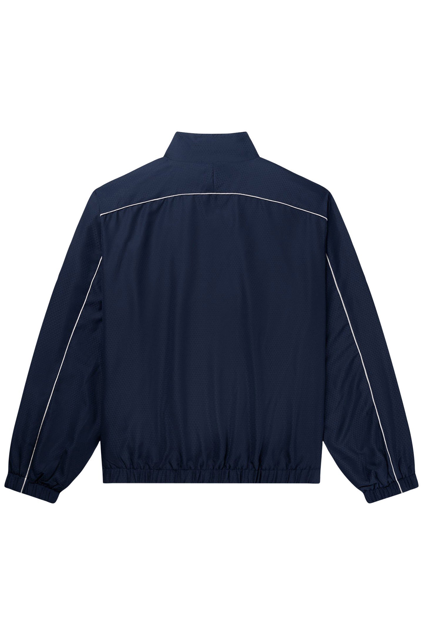 JACQUARD RELAXED TRACK JACKET SPACE NAVY 4