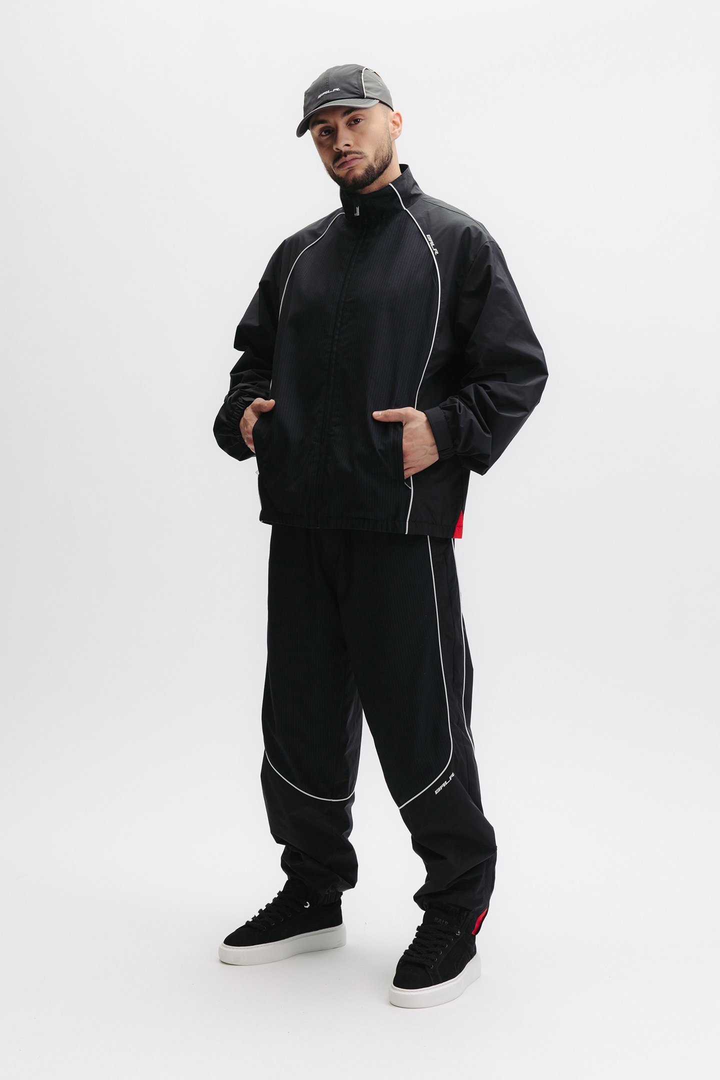 GOTL RELAXED TRACK JACKET JET BLACK 6