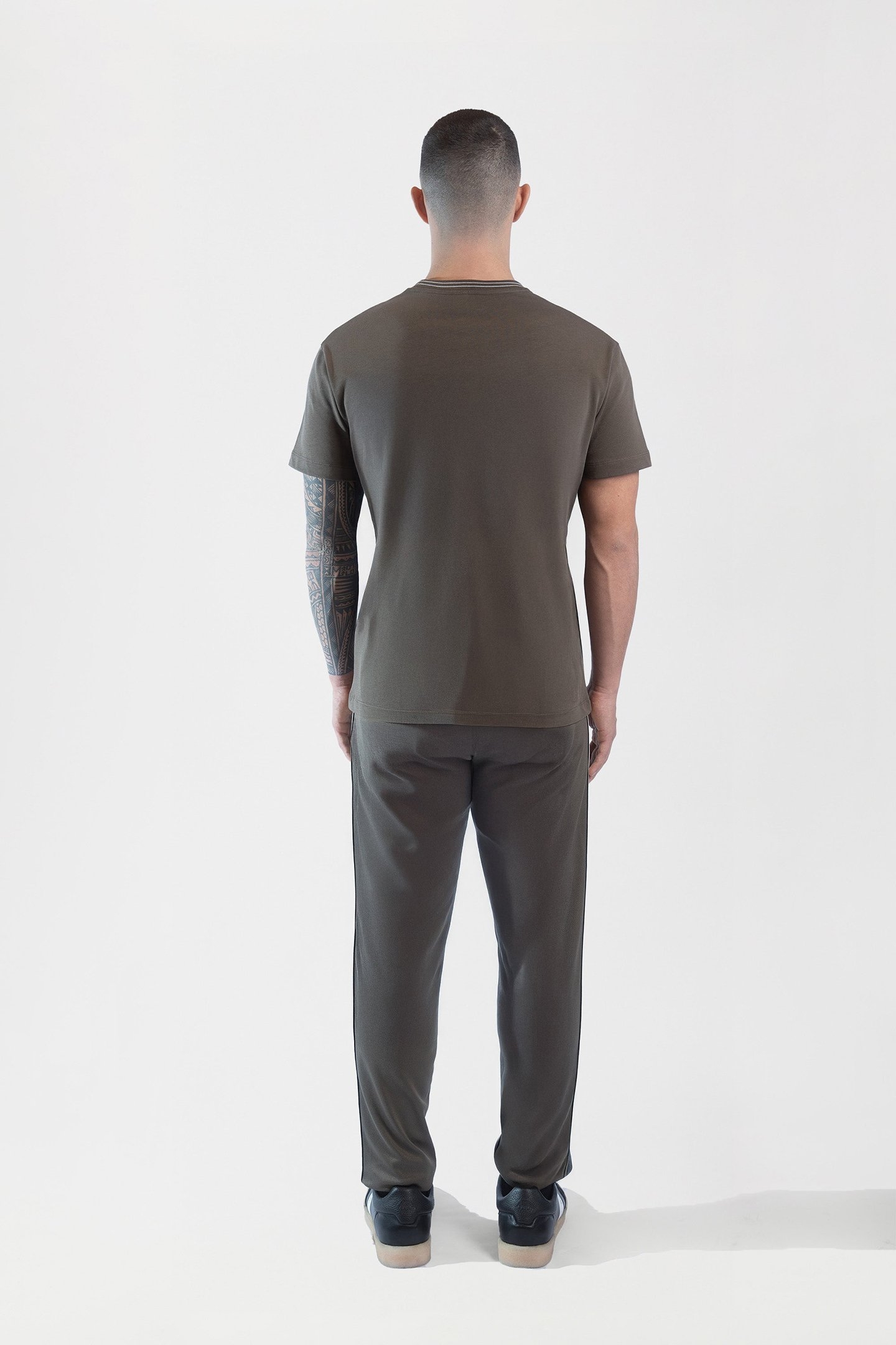 TAPE SCRIPT T-SHIRT TARMAC GREY 2