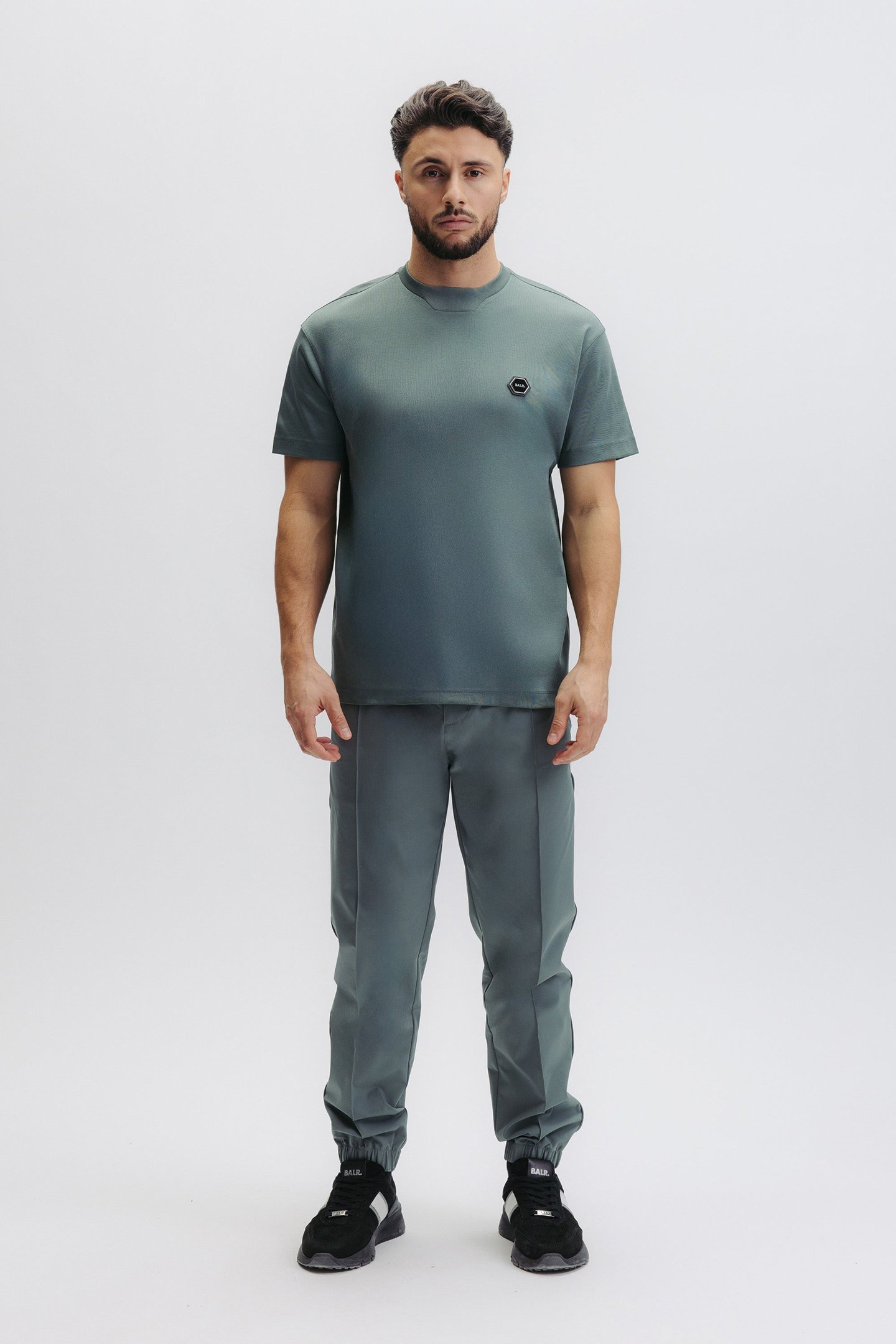 HEX-SERIES MERCERIZED T-SHIRT BALSAM GREEN 1
