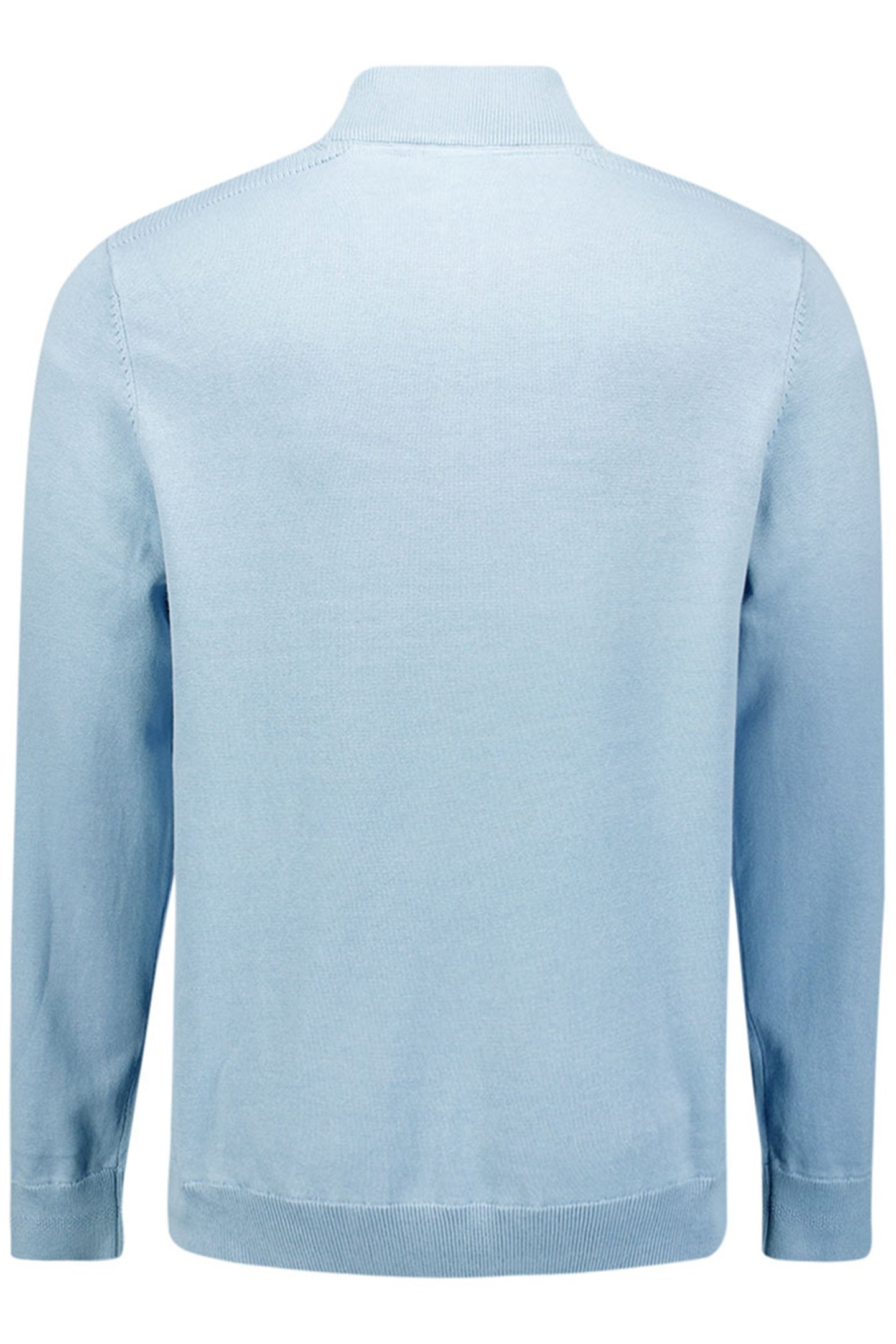 PULLOVER HALF ZIPPER SOLID KNIT DUSTY BLUE 2