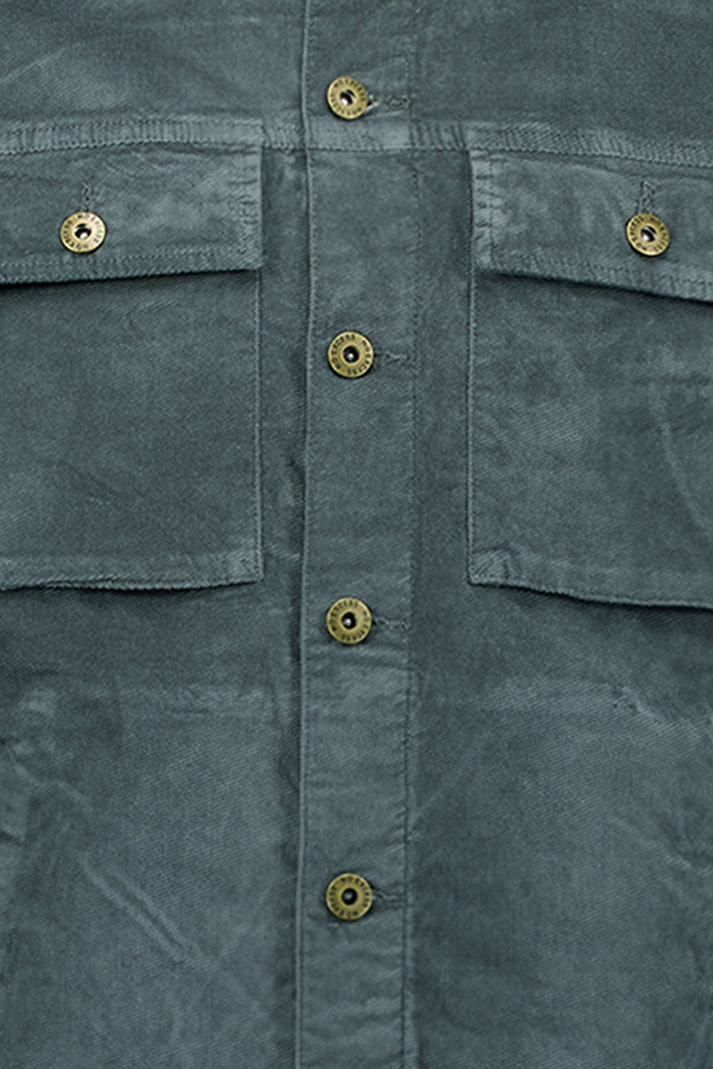 OVERSHIRT BUTTON CLOSURE FINE CORDUROY STRETCH DARK STEEL 3