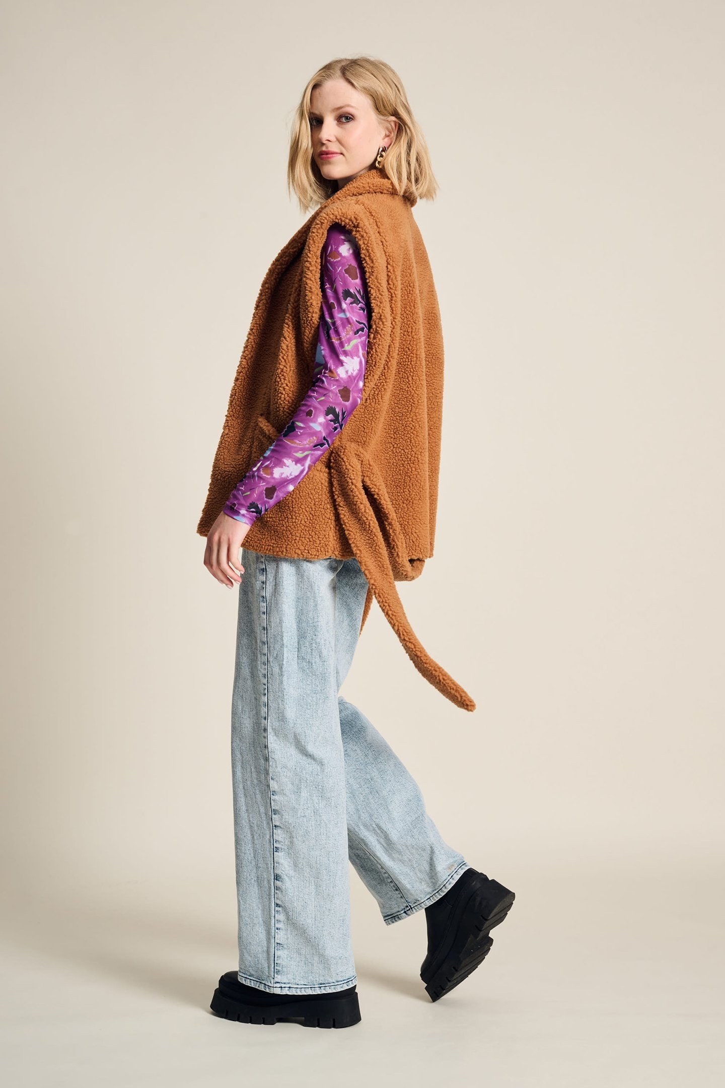 GILET - TEDDY SUGAR BROWN 5