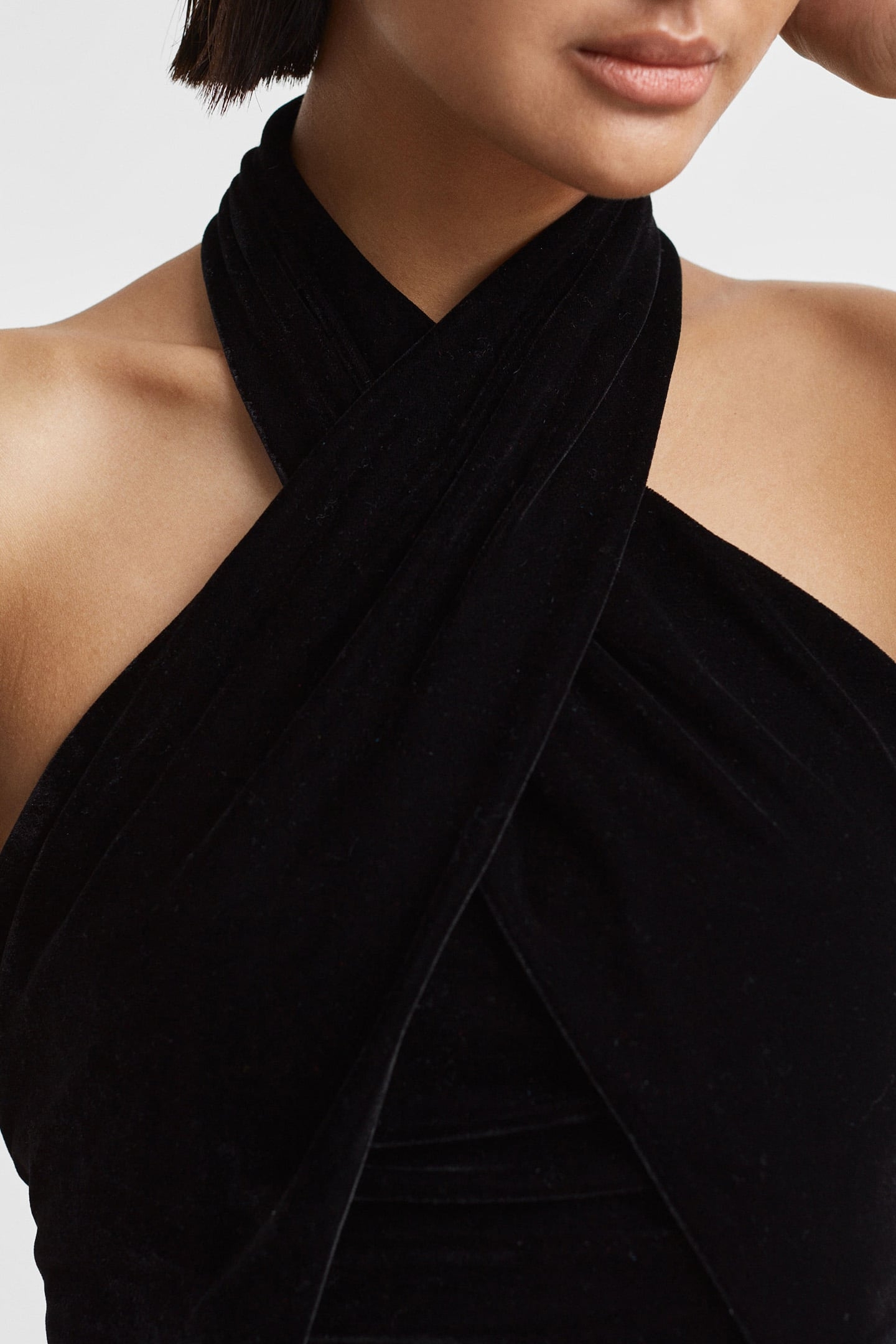 VELVET HALTER TOP — TANKS & CAMIS 4