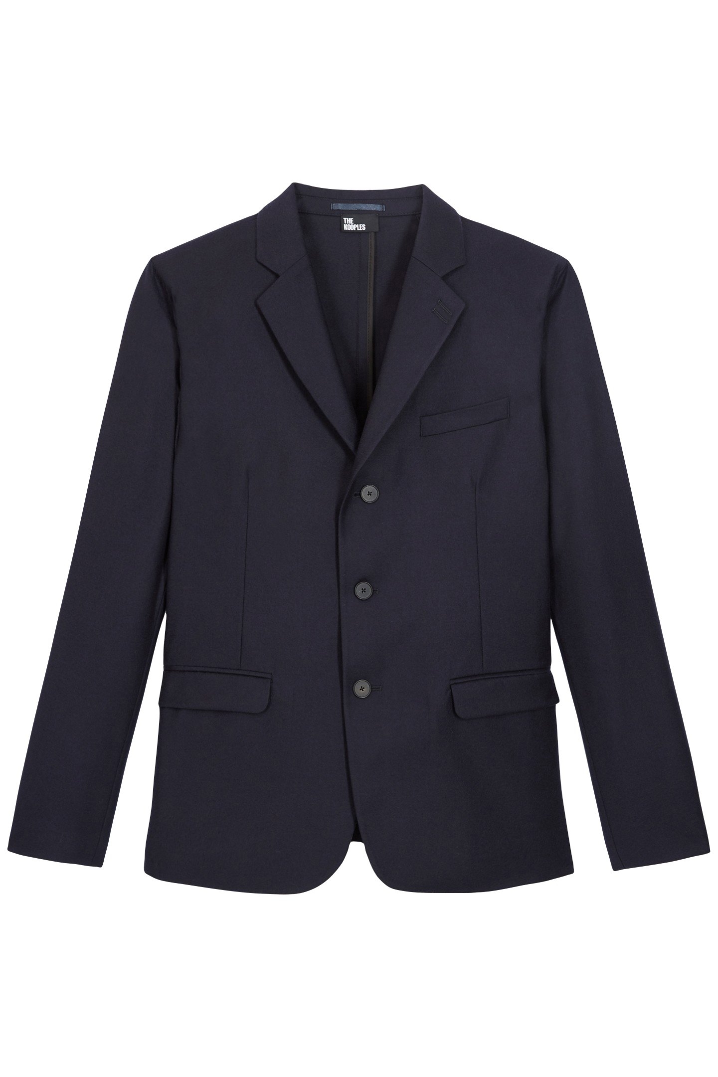 WOOL SUIT JACKET WITH FLAP POCKETS NAVY 5