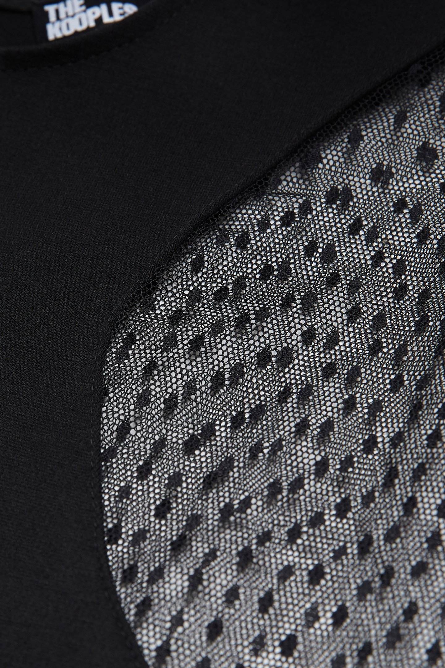 FITTED DRESS WITH INLAY BLACK 7