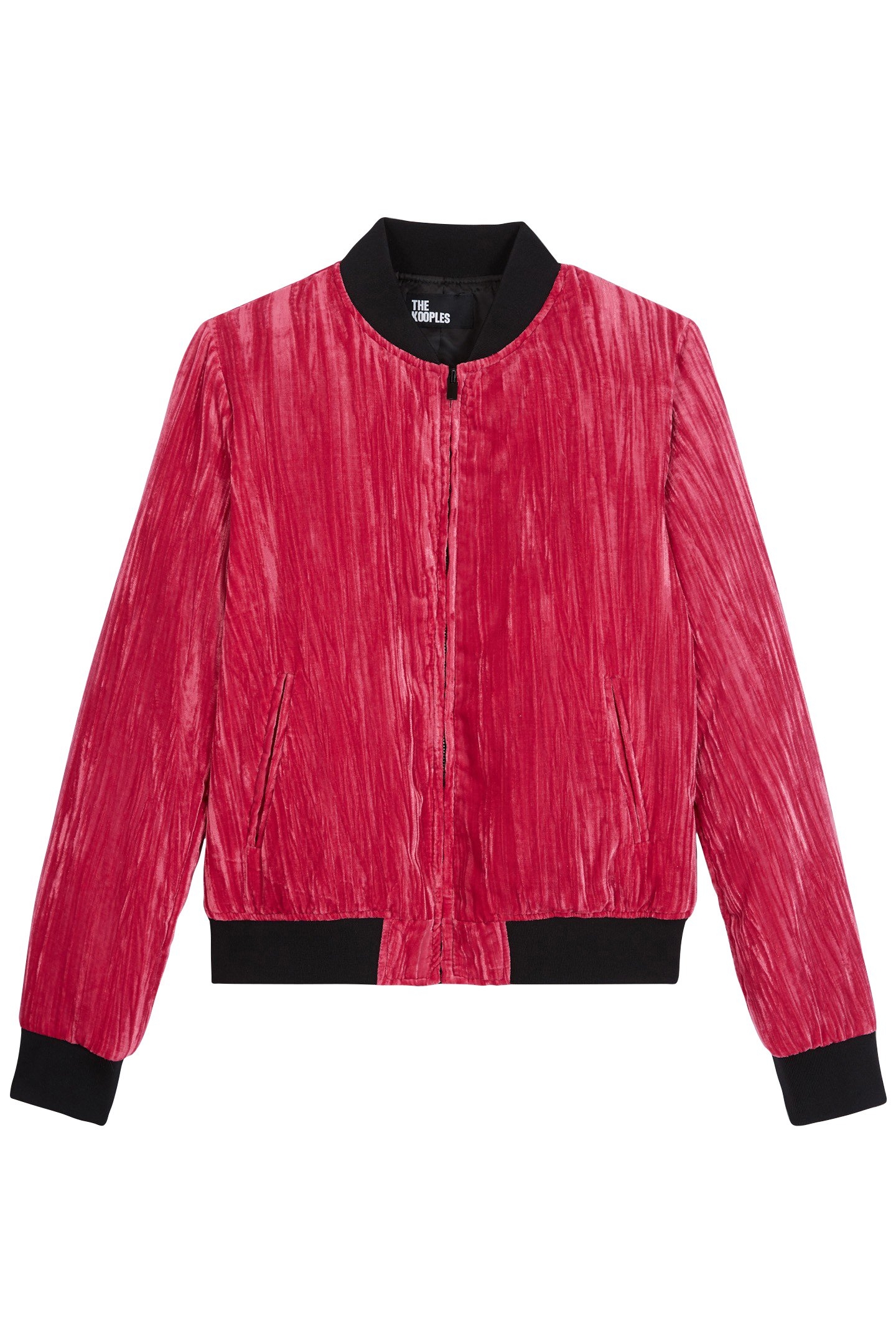 CRINKLE VELVET JACKET PINK 4