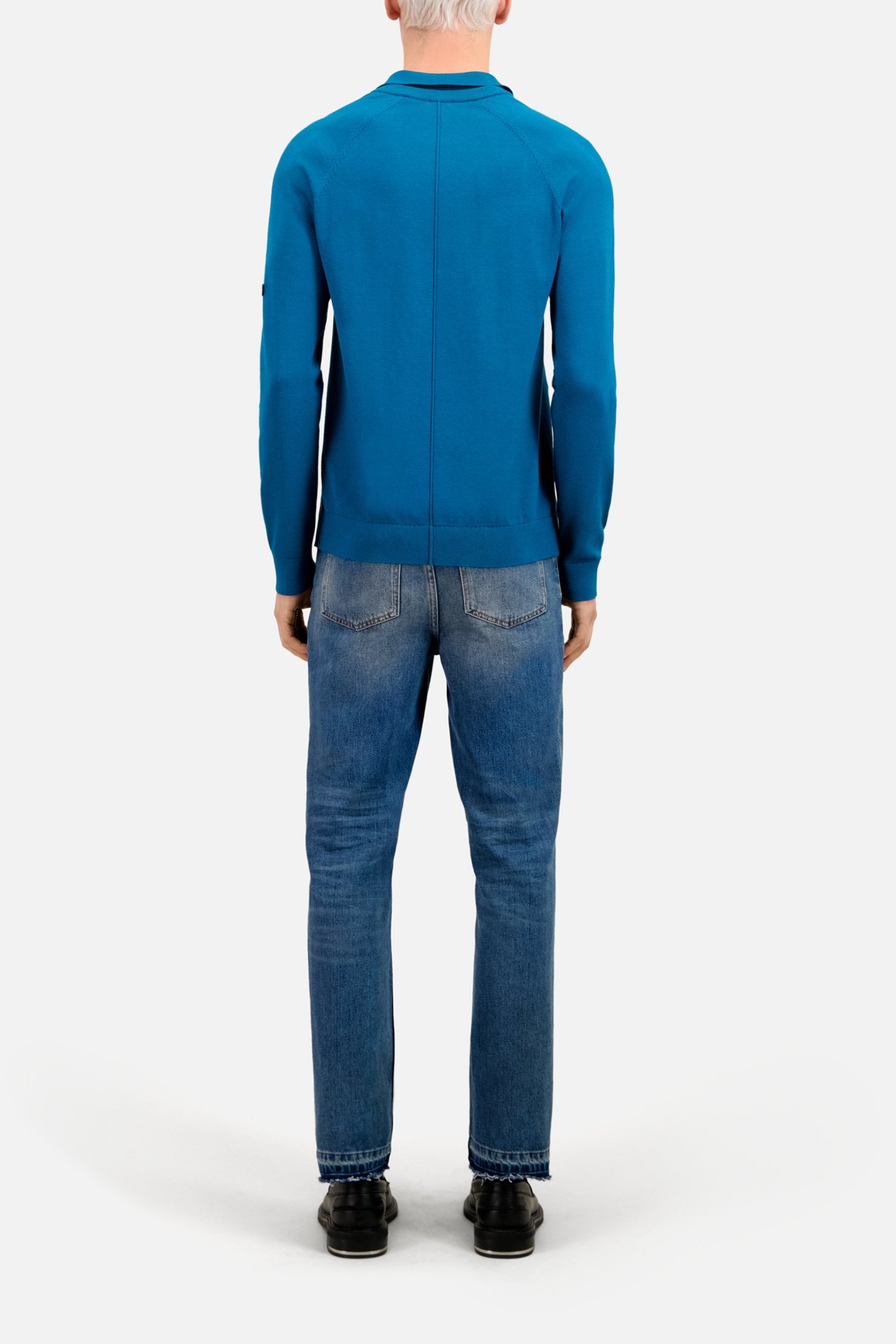 LONG-SLEEVED SWEATER MEDIUM BLUE 3