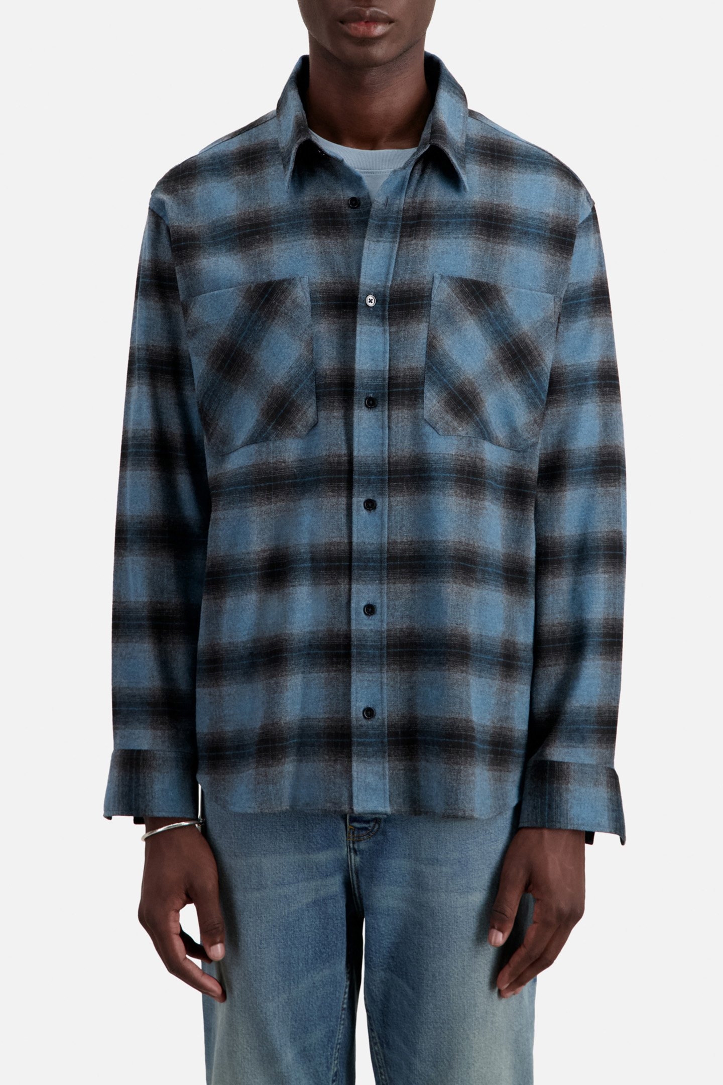 LONG SLEEVE SHIRT ELECTRIC BLUE/BLACK 1