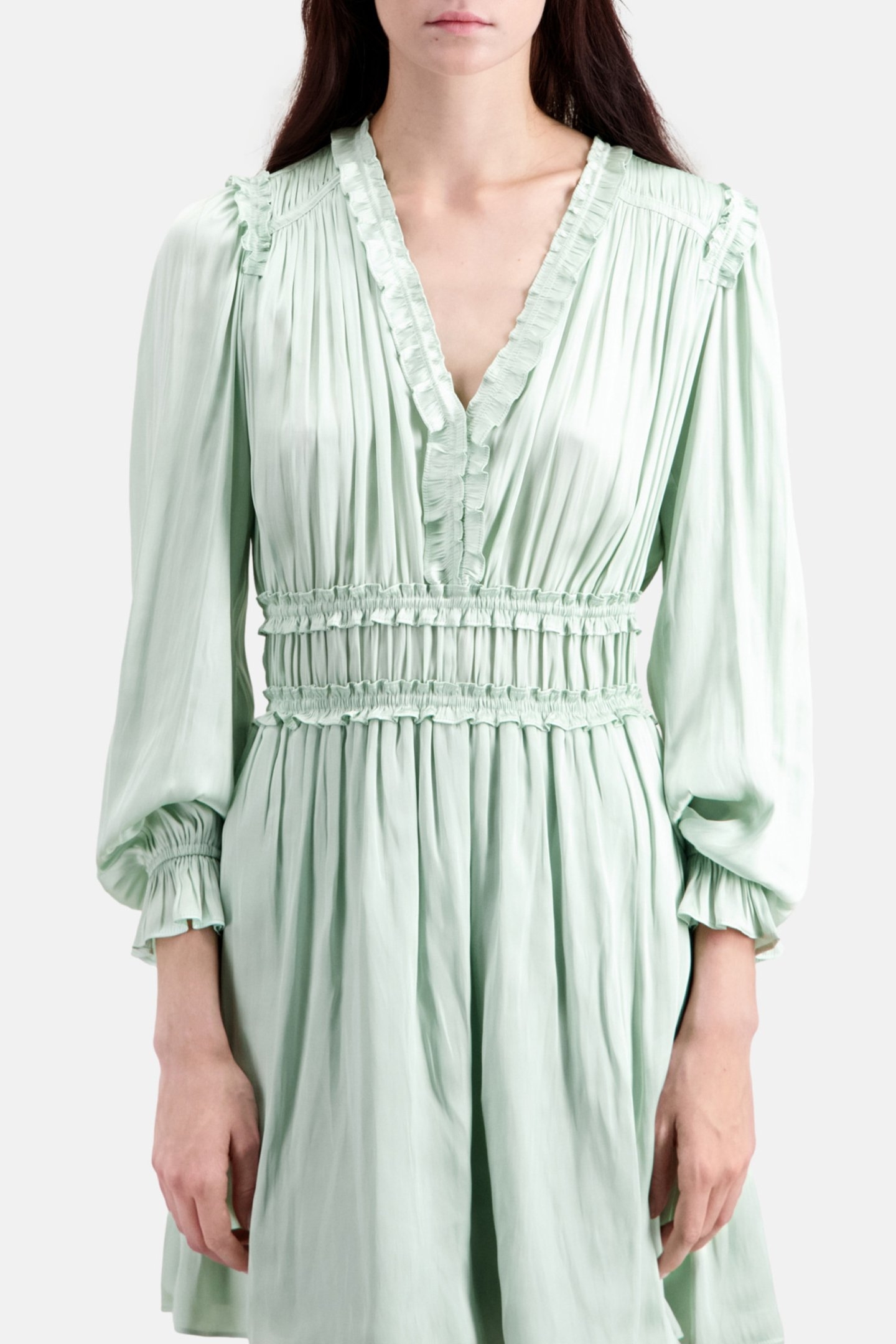 SHORT PLEATED DRESS OCEAN 4