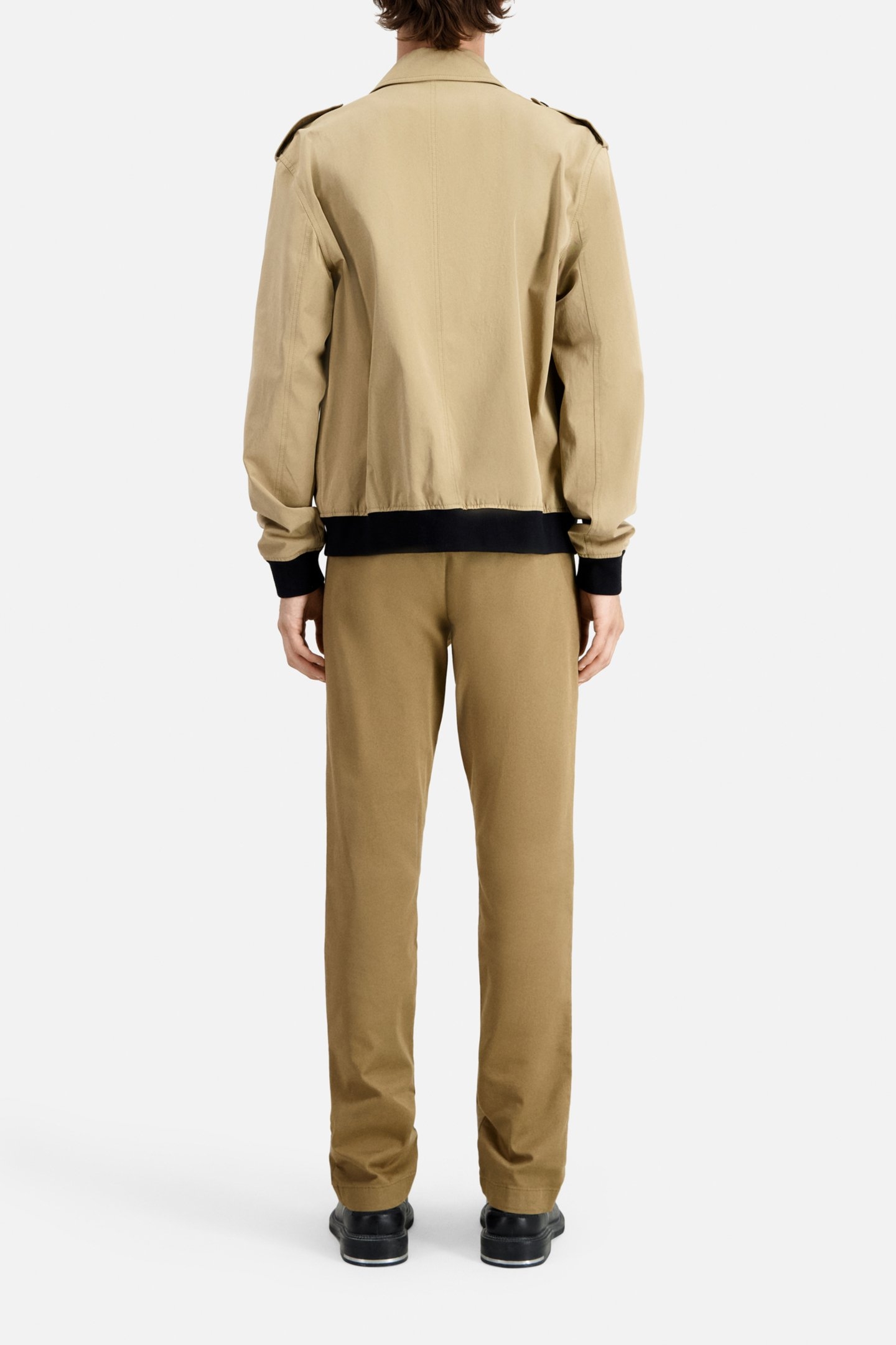 JACKET WITH COLLAR AND FRONT PATCH POCKETS BEIGE 3