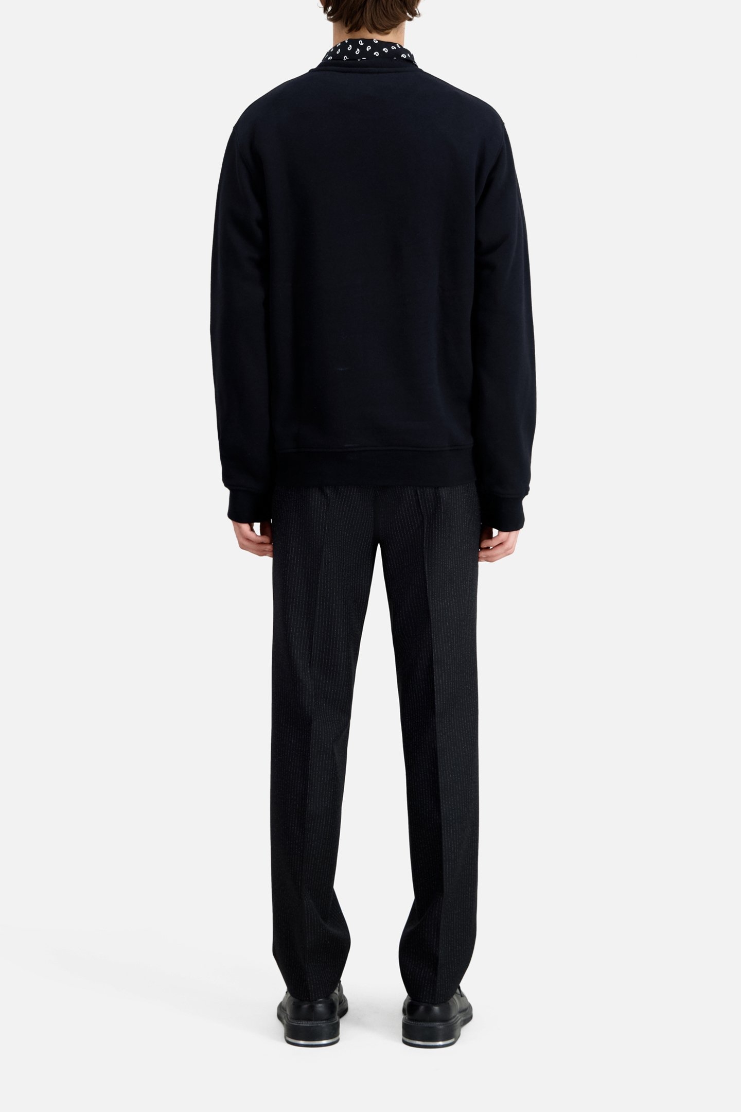 SWEATSHIRT WITH WHEEL AND FLAMES PRINT BLACK 3