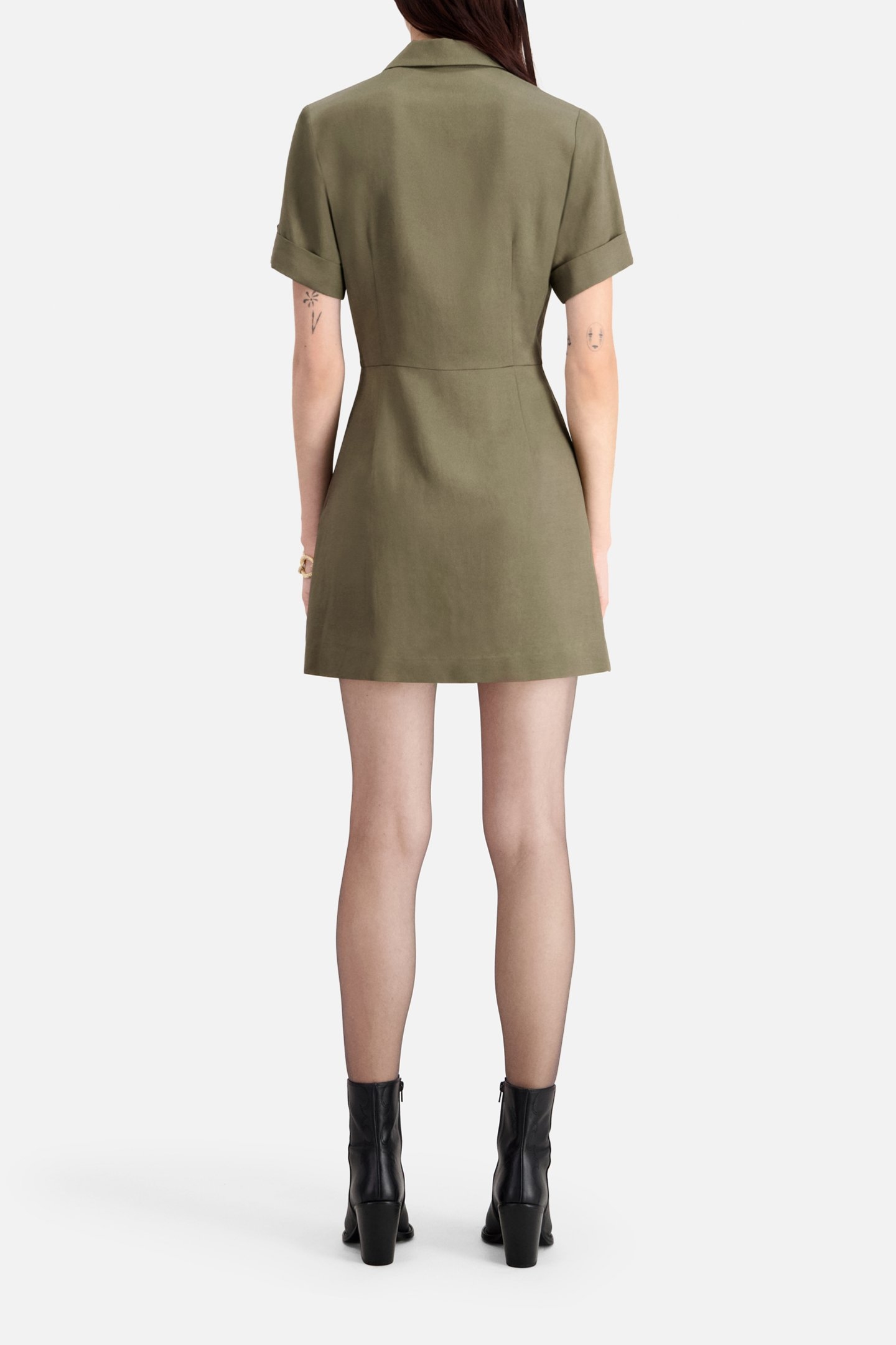 SHORT SLEEVE DRESS KAKI 3