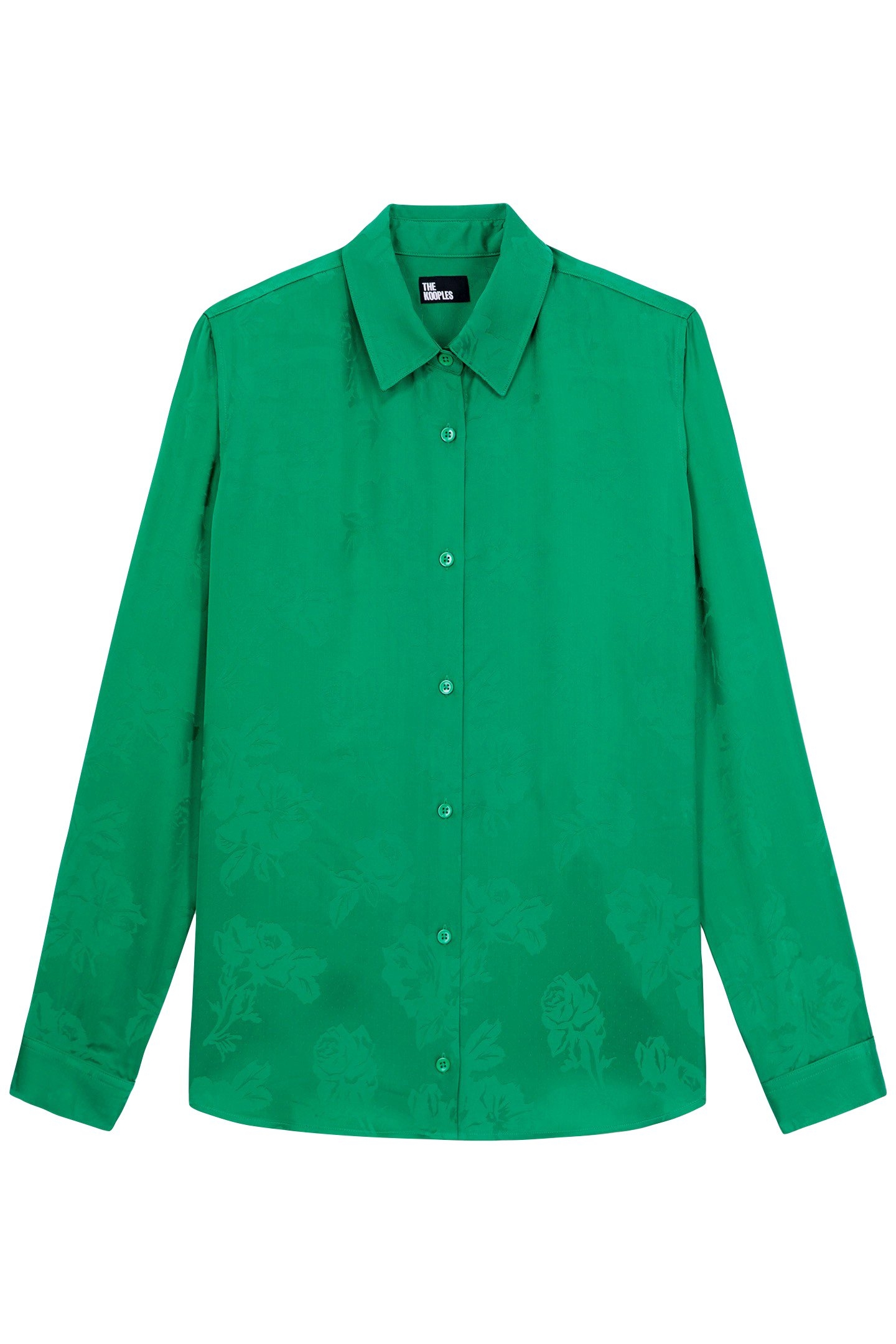 JACQUARD LONG-SLEEVED SHIRT GREEN 4