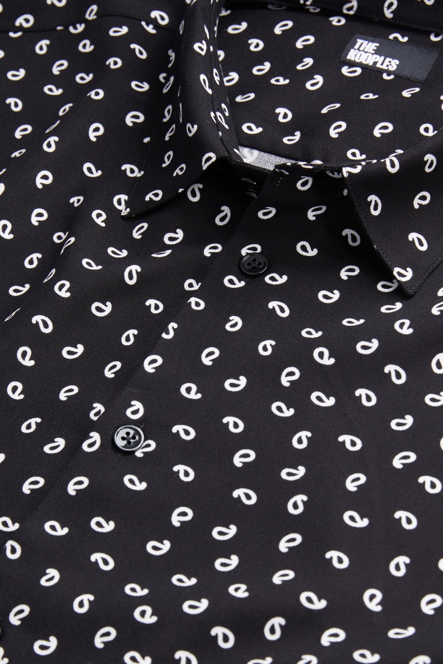 LONG SLEEVE SHIRT WITH CLASSIC COLLAR BLACK WHITE 5