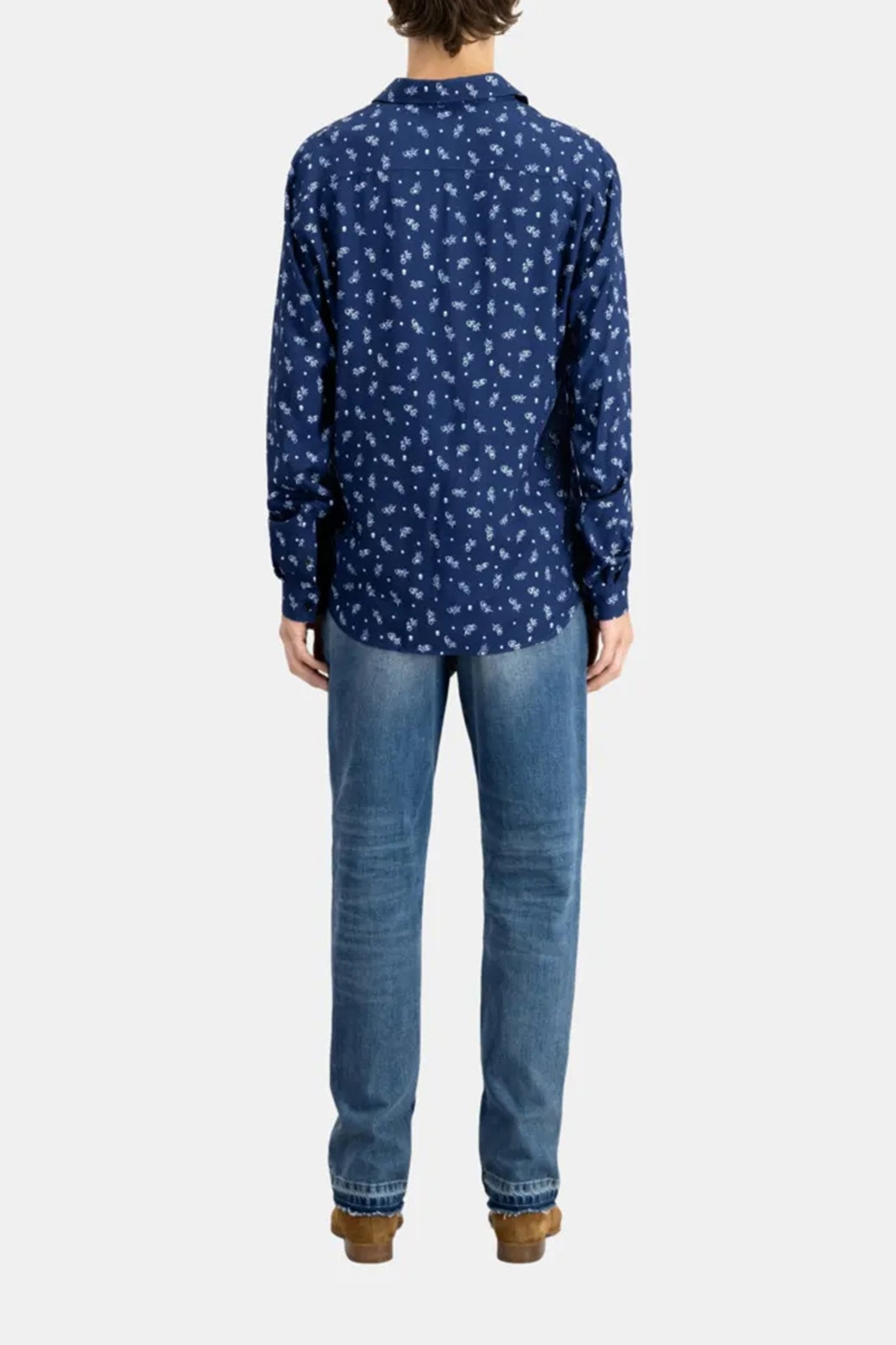 LONG SLEEVE SHIRT WHITE/NAVY 3