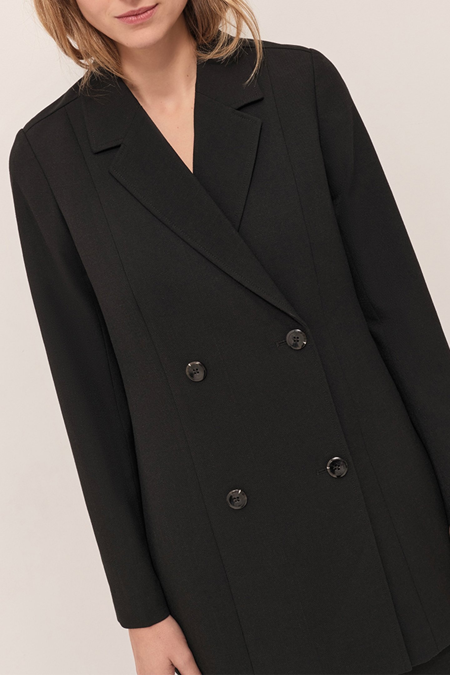 VADDEN - BLACK SUIT JACKET WITH DOUBLE-BREASTED FASTENING 2