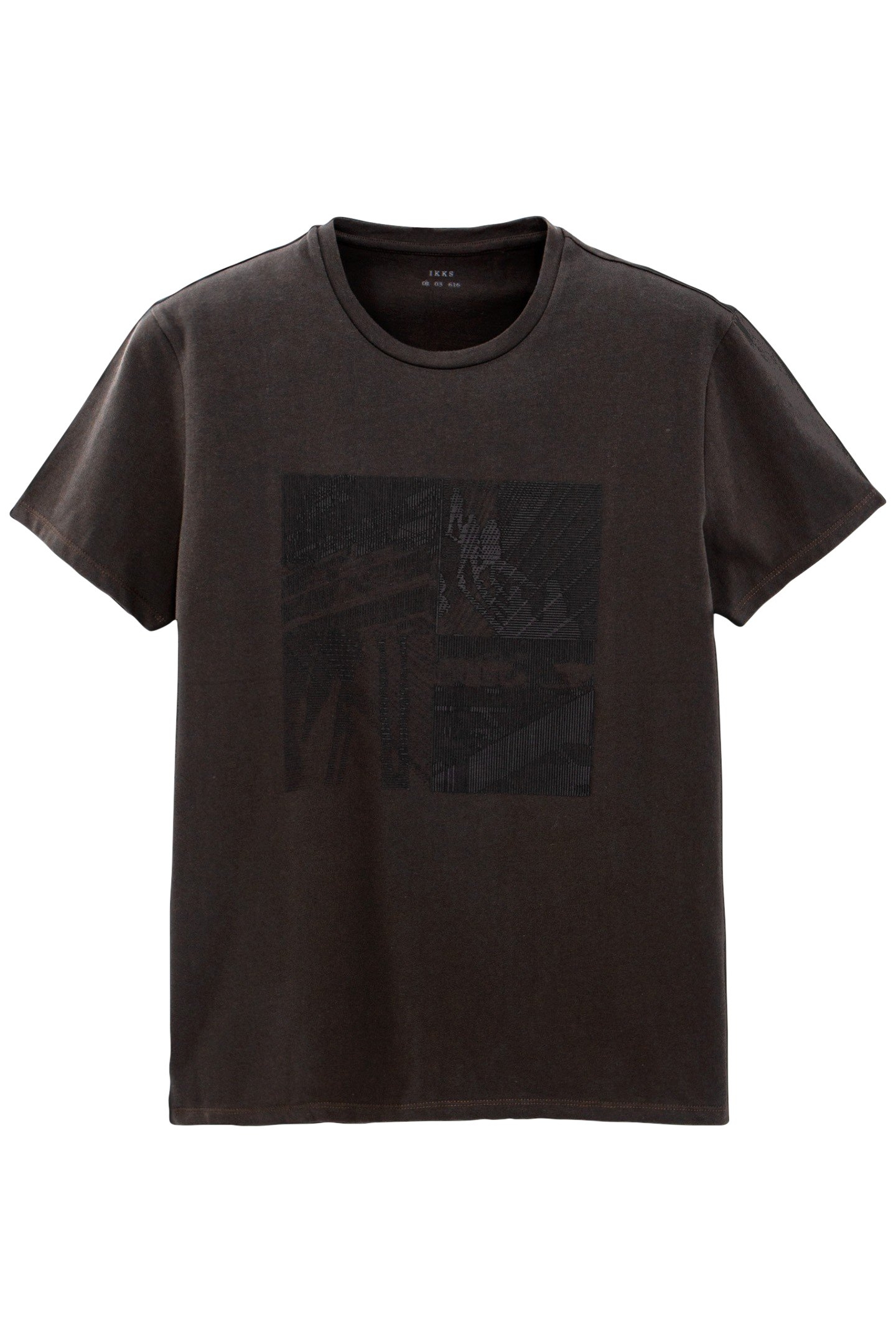 DARK GREEN DRY FAST T-SHIRT WITH RUBBER IMAGE 4